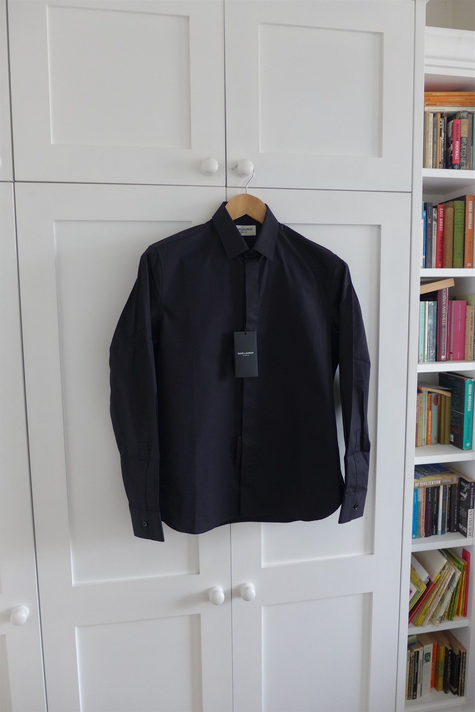 Saint Laurent Paris Saint Laurent Classic Shirt - Black Cotton - Size 37 Size US S / EU 44-46 / 1 - 4 Thumbnail