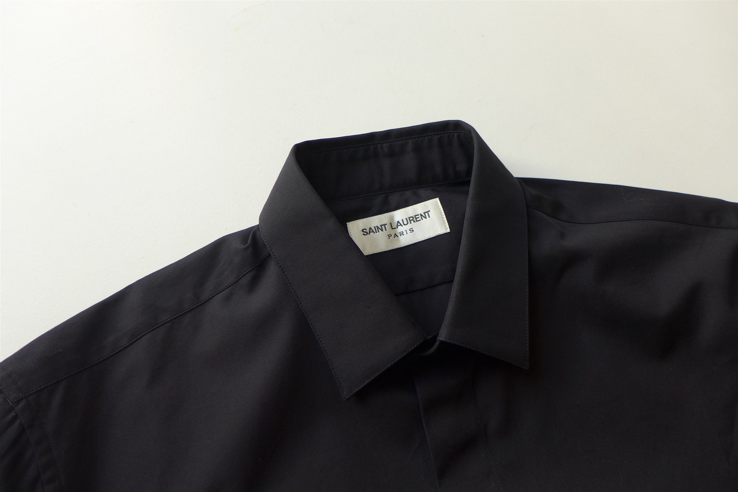 Saint Laurent Paris Saint Laurent Classic Shirt - Black Cotton - Size 37 Size US S / EU 44-46 / 1 - 6 Thumbnail