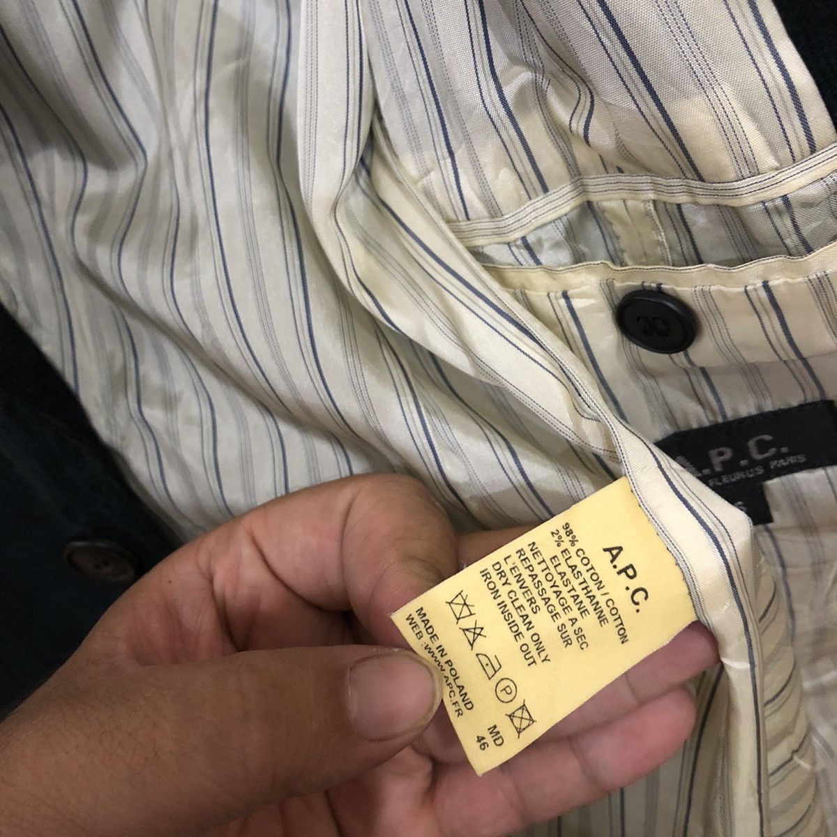 A.P.C. VINTAGE HIKORY CHORE WORK JACKET A.P.C ISSEY MIYAKE Size US S / EU 44-46 / 1 - 8 Thumbnail
