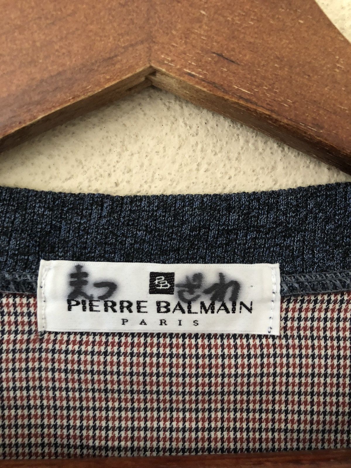 Pierre Balmain × Vintage Vintage Pierre Balmain Embroidered Logo Sweatshirt Size US L / EU 52-54 / 3 - 8 Thumbnail
