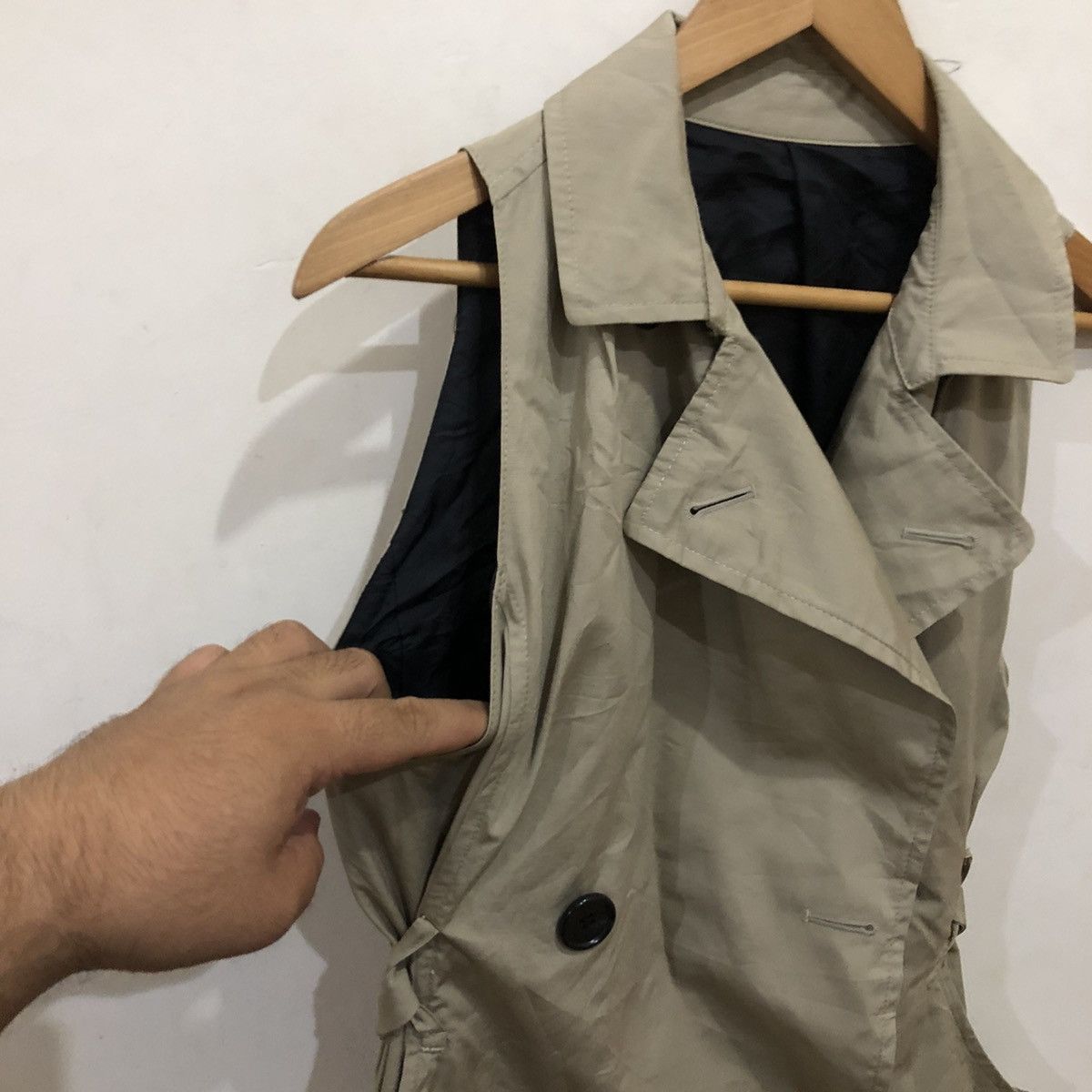 Japanese Brand Sleeveless Trench DRitte Parachute Bike Design Size US M / EU 48-50 / 2 - 5 Thumbnail