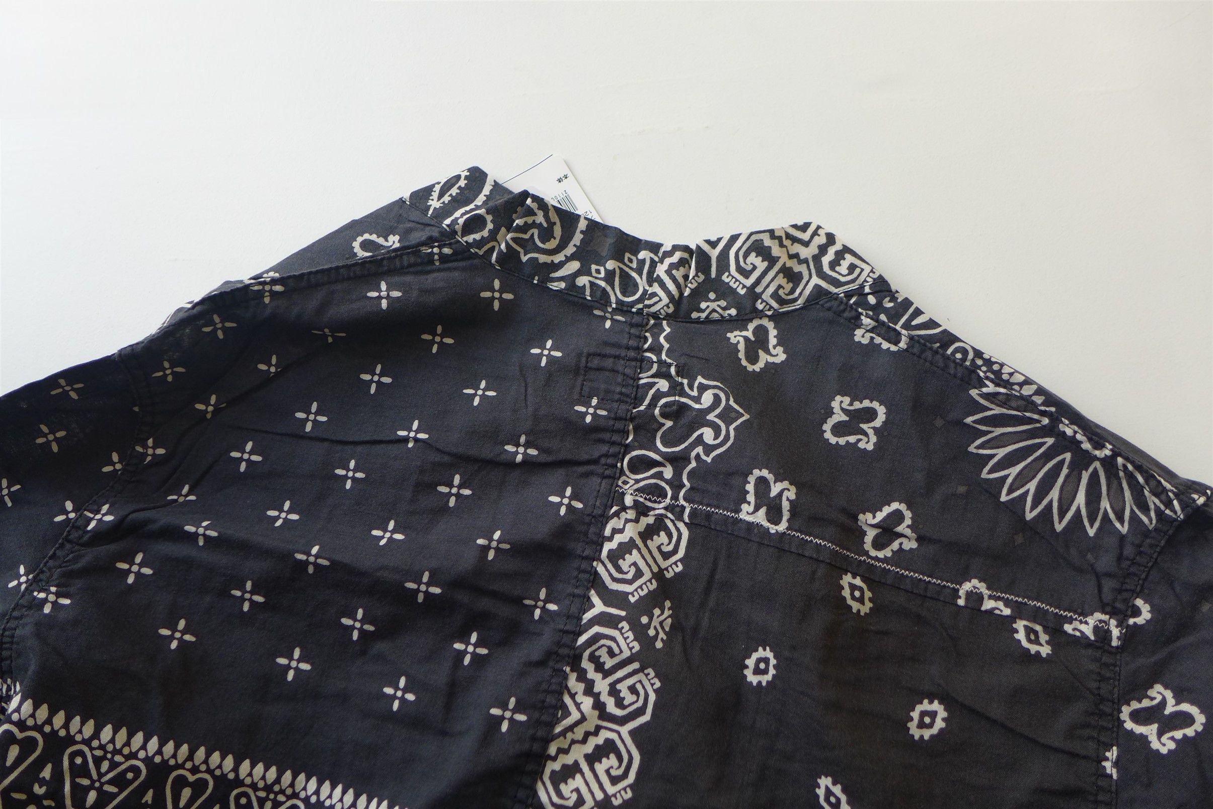 Kapital Kapital Kakashi Bandana Patchwork Kimono Shirt - Black Size US XL / EU 56 / 4 - 5 Thumbnail