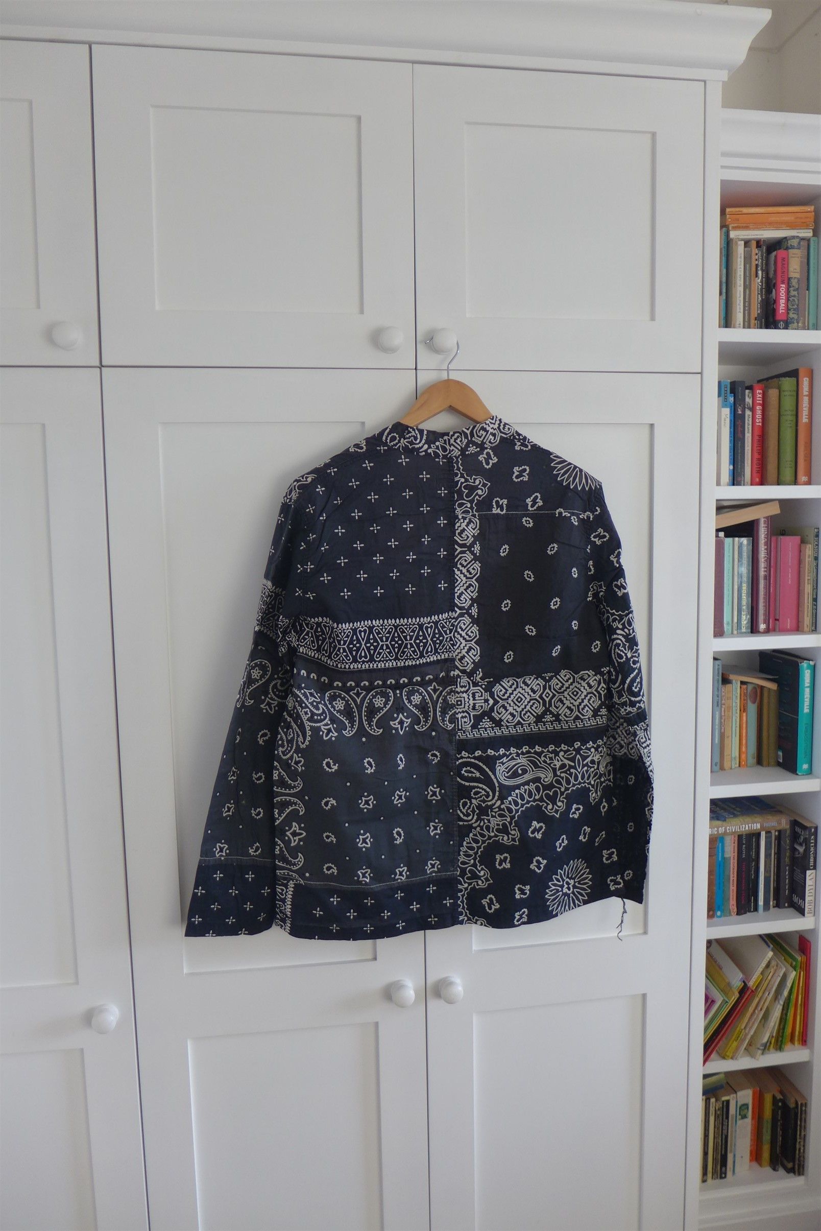 Kapital Kapital Kakashi Bandana Patchwork Kimono Shirt - Black Size US XL / EU 56 / 4 - 2 Thumbnail