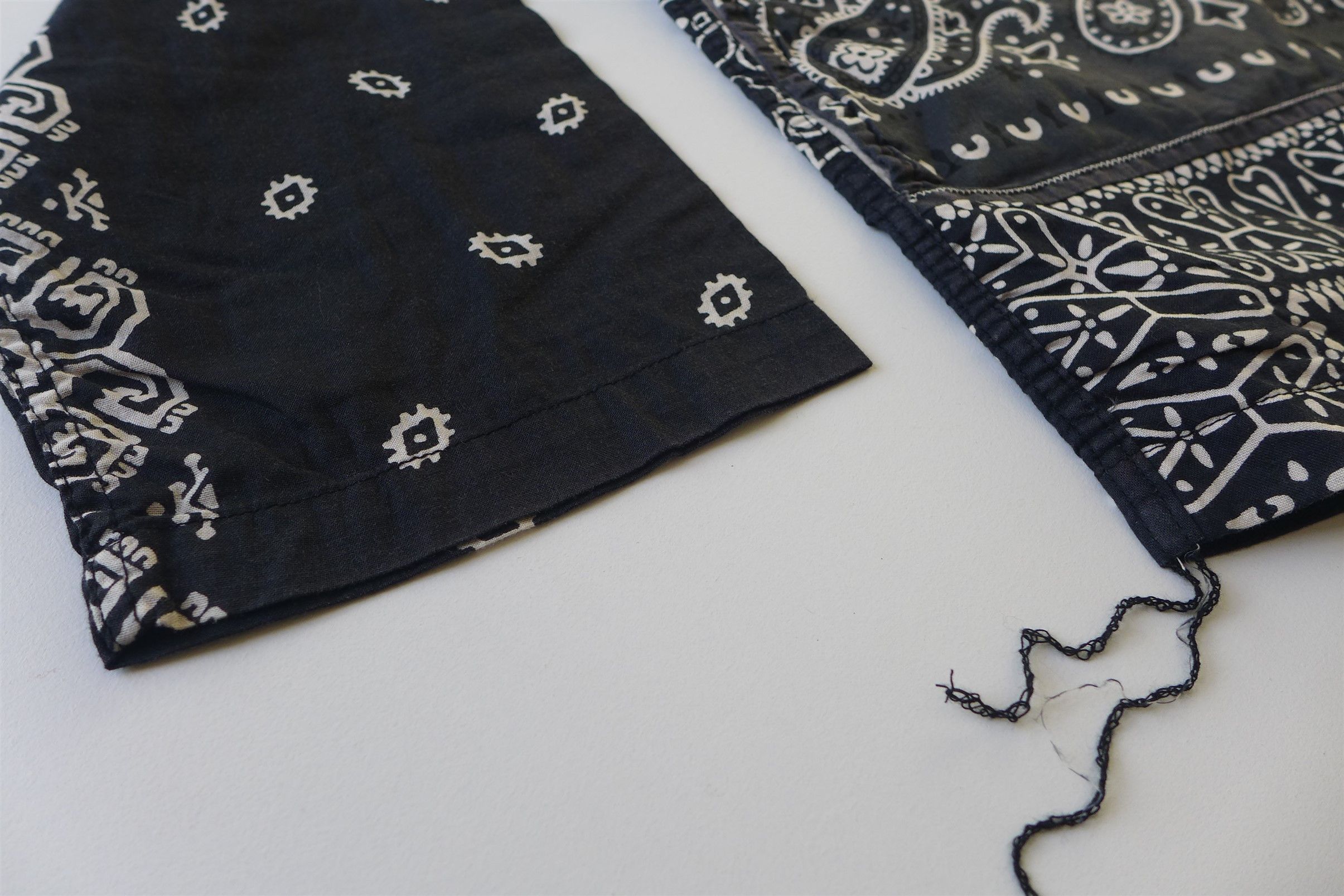 Kapital Kapital Kakashi Bandana Patchwork Kimono Shirt - Black Size US XL / EU 56 / 4 - 8 Thumbnail
