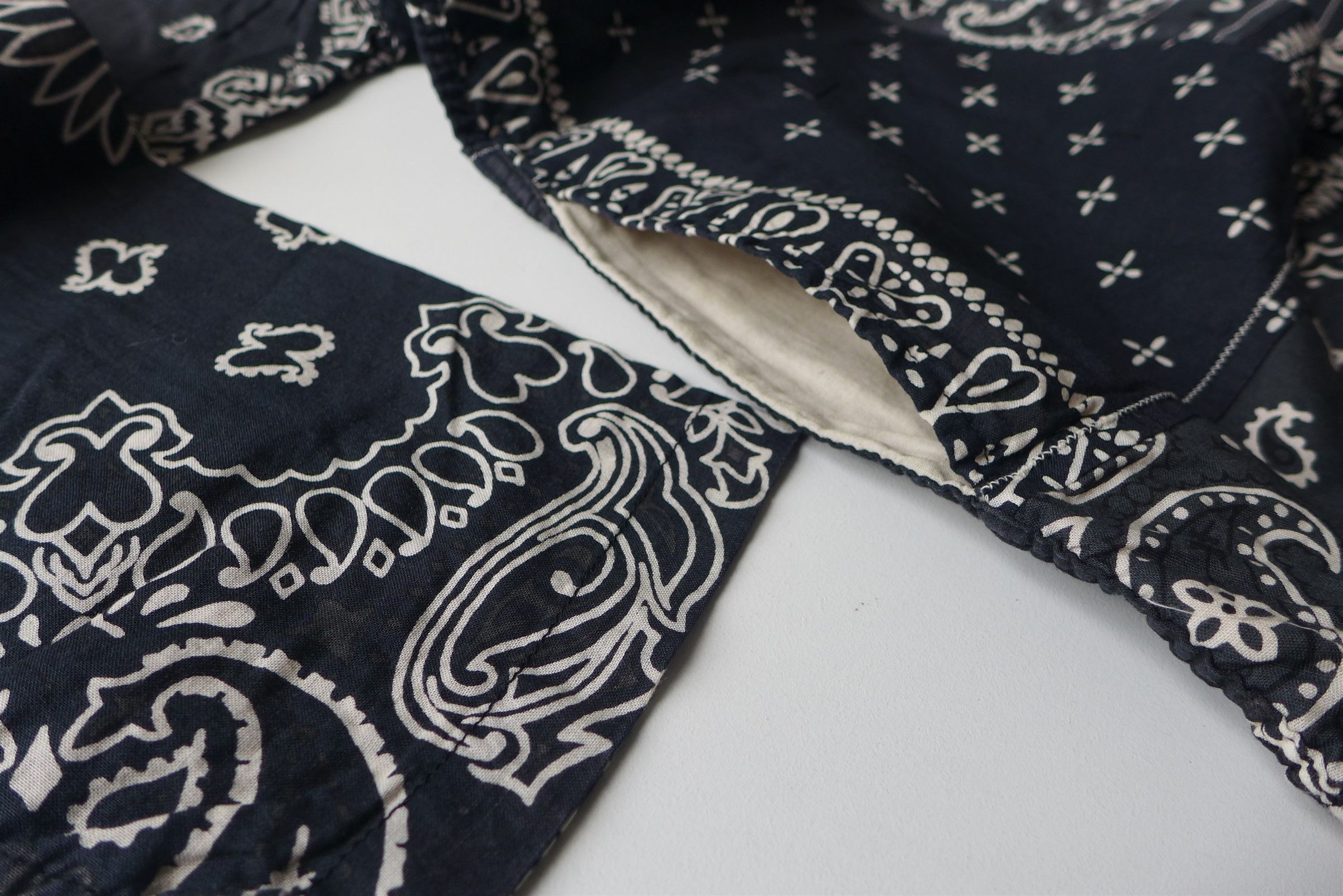 Kapital Kapital Kakashi Bandana Patchwork Kimono Shirt - Black Size US L / EU 52-54 / 3 - 8 Thumbnail