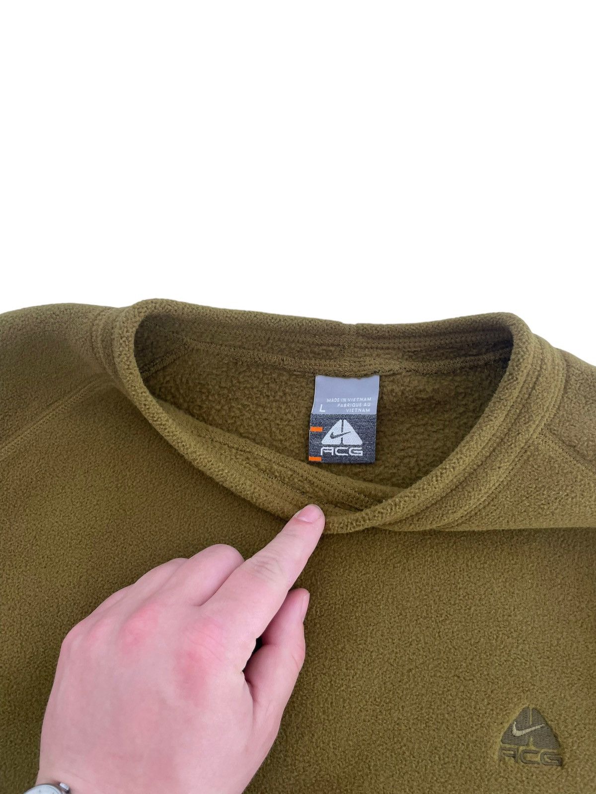 Nike Vintage Earthtone Nike ACG Fleece Sweatshirt 90s Size US L / EU 52-54 / 3 - 3 Thumbnail