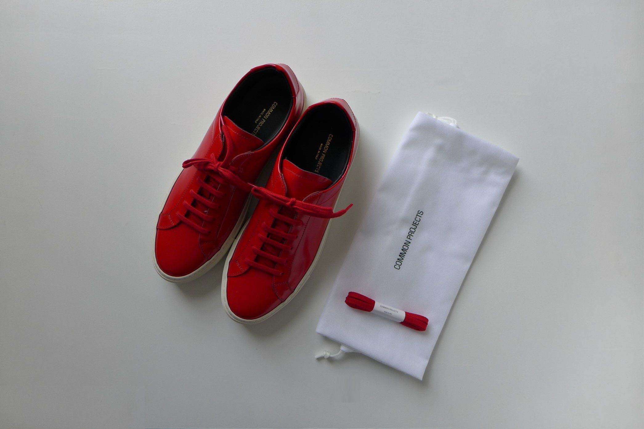 Common Projects Common Projects Achilles Premium Sneakers - Red Size US 8 / EU 41 - 6 Thumbnail