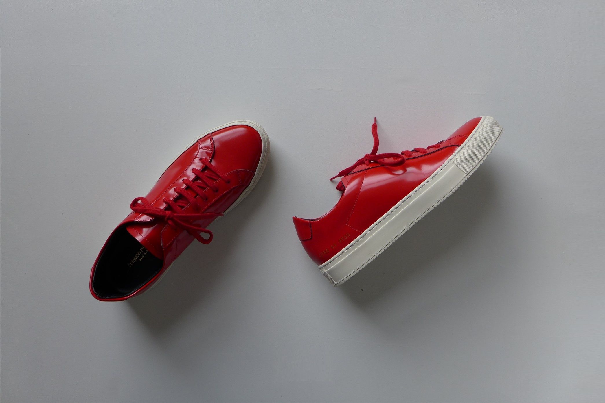Common Projects Common Projects Achilles Premium Sneakers - Red Size US 8 / EU 41 - 8 Thumbnail