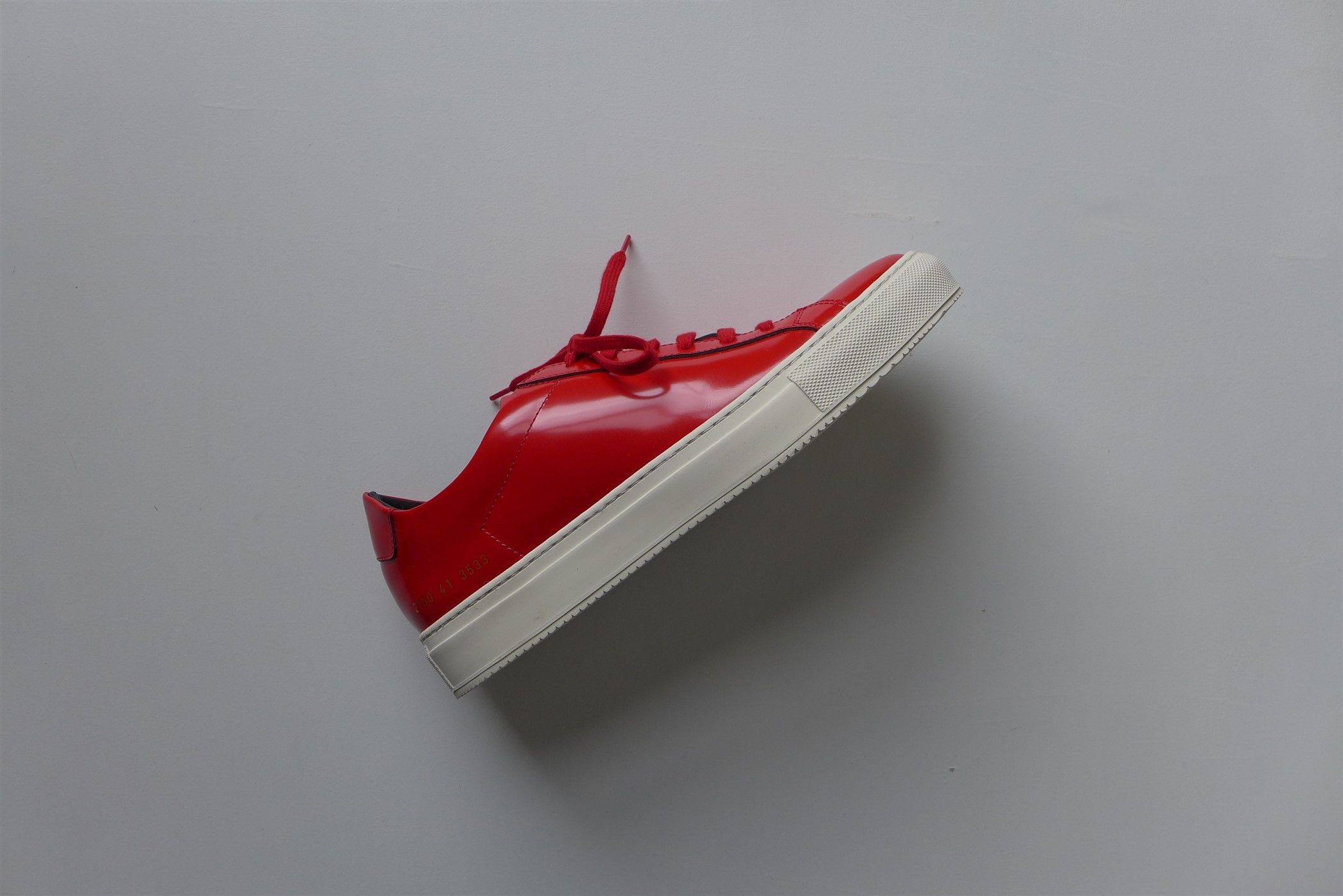 Common Projects Common Projects Achilles Premium Sneakers - Red Size US 8 / EU 41 - 9 Thumbnail