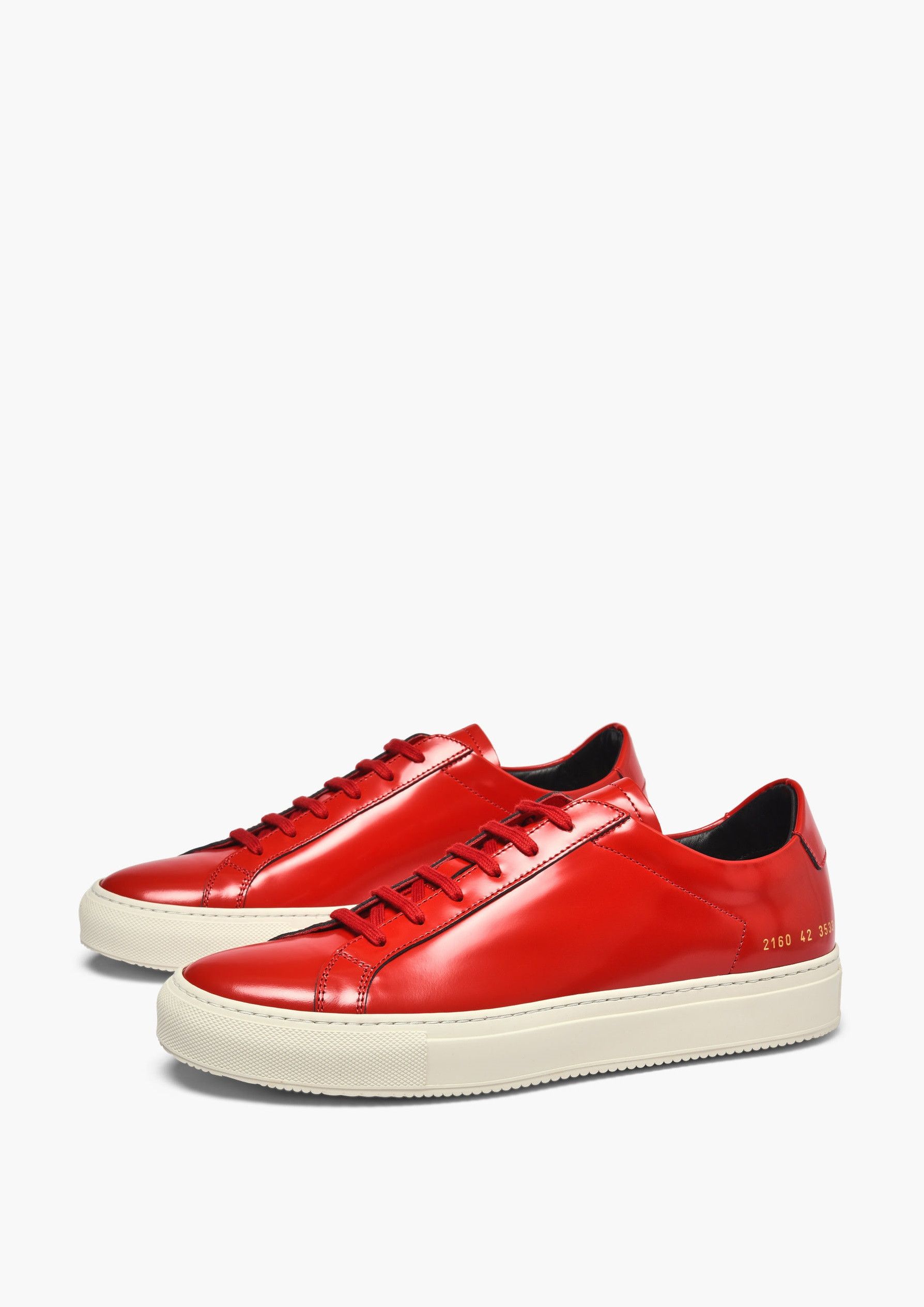 Common Projects Common Projects Achilles Premium Sneakers - Red Size US 9 / EU 42 - 5 Thumbnail