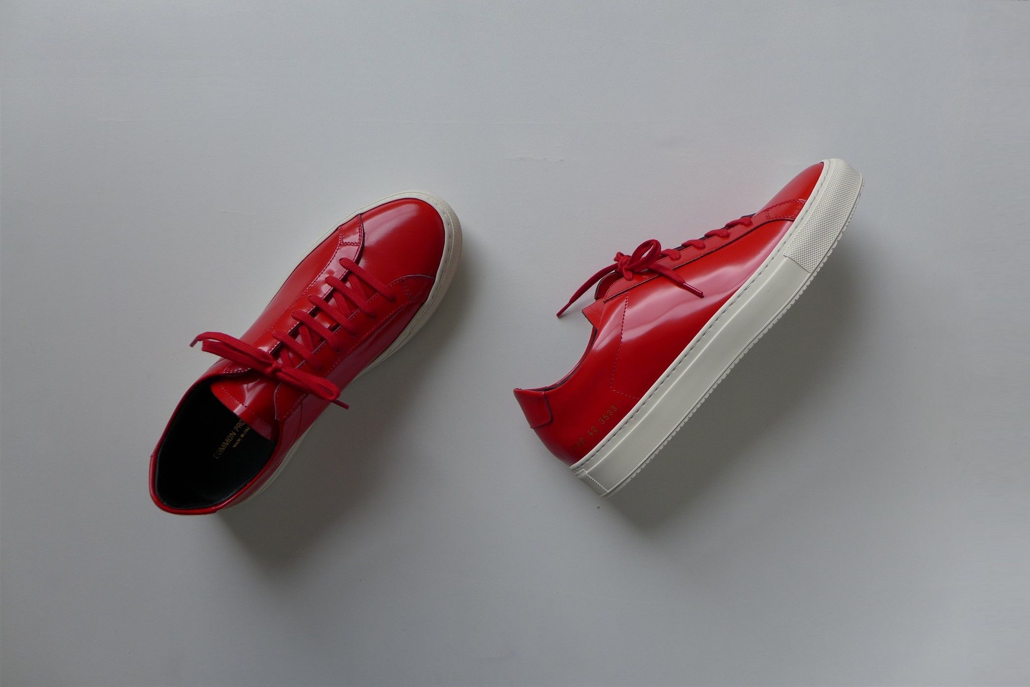 Common Projects Common Projects Achilles Premium Sneakers - Red Size US 9 / EU 42 - 8 Thumbnail