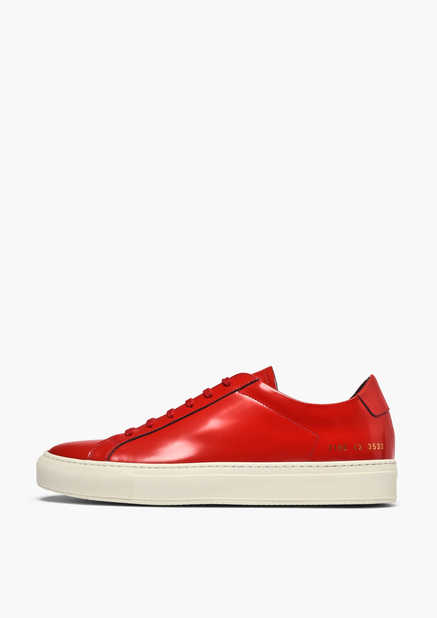 image of Common Projects Achilles Premium Sneakers - Red, Men's (Size 9)