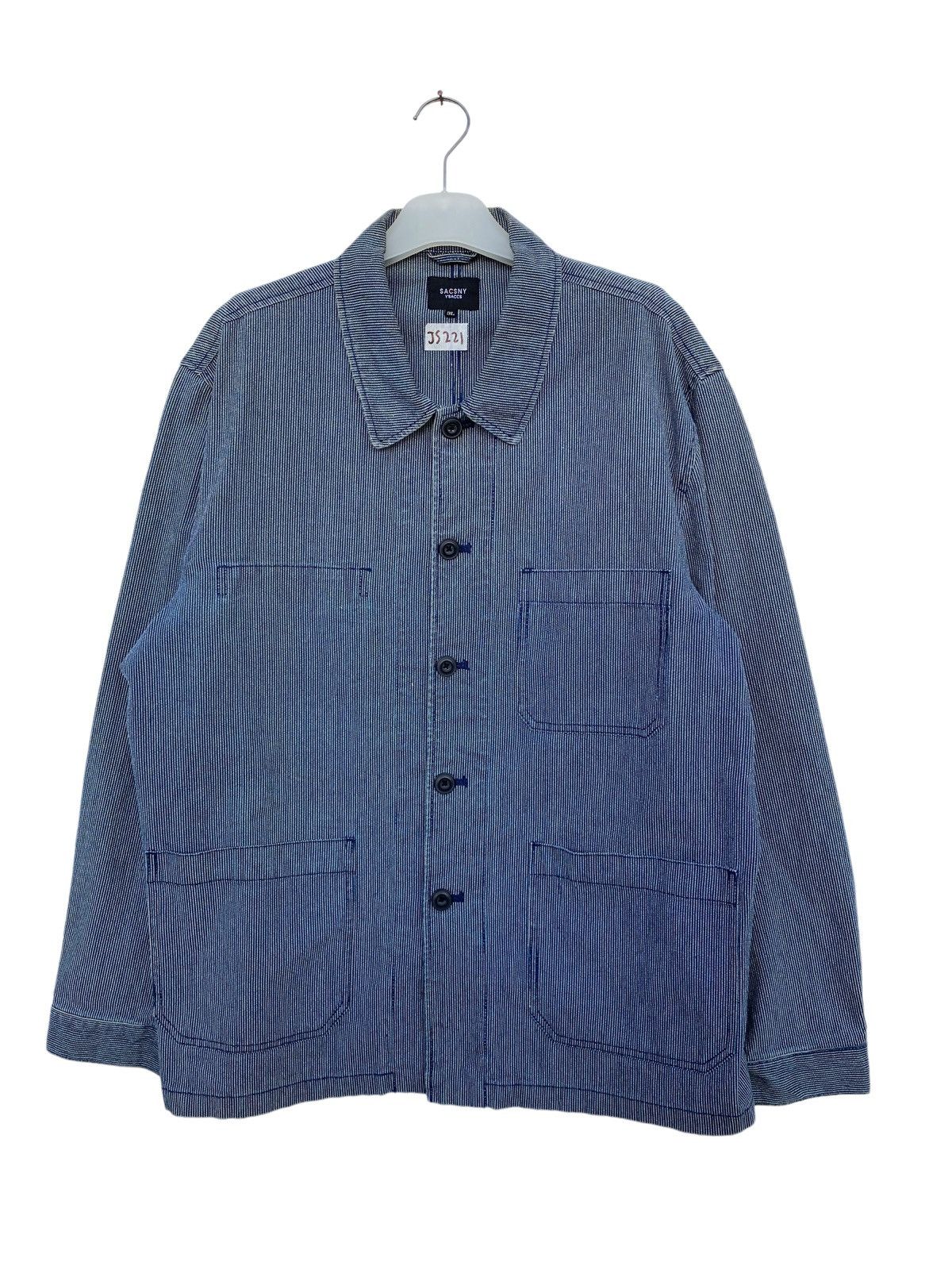 image of Archival Clothing x Vintage Sacsny Ysaccs Yohji Yamamoto Wabash Worker in Hickory Stripe (Size 2XL)