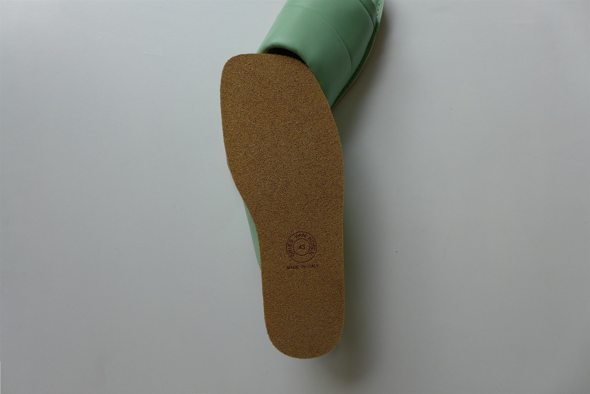 Dries Van Noten Dries Van Noten Slides - Mint Green Leather Size US 10 / EU 43 - 13 Thumbnail