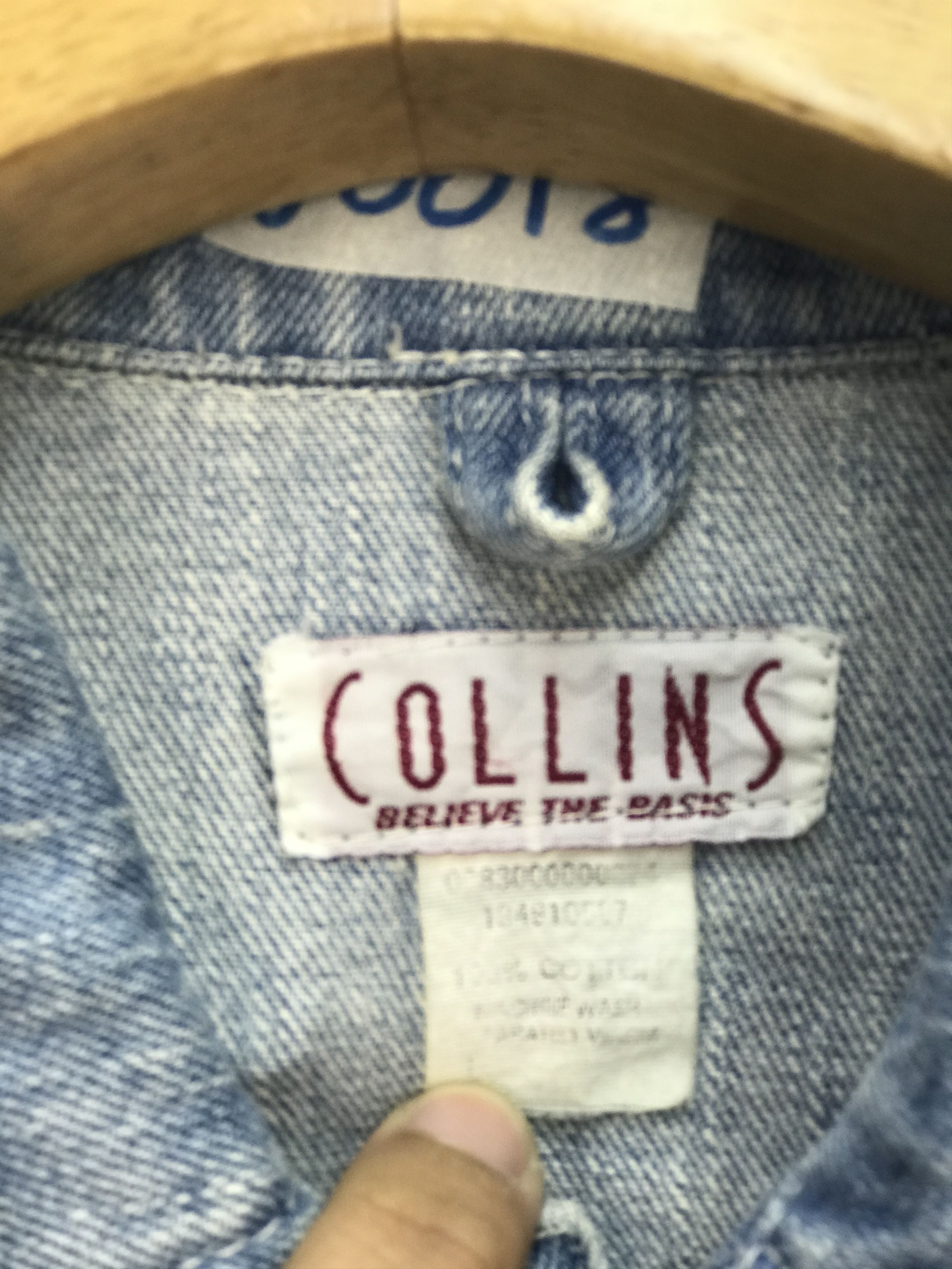 Vintage VINTAGE COLLINS ACID WASH STYLE CHORE JACKET Size US L / EU 52-54 / 3 - 3 Thumbnail