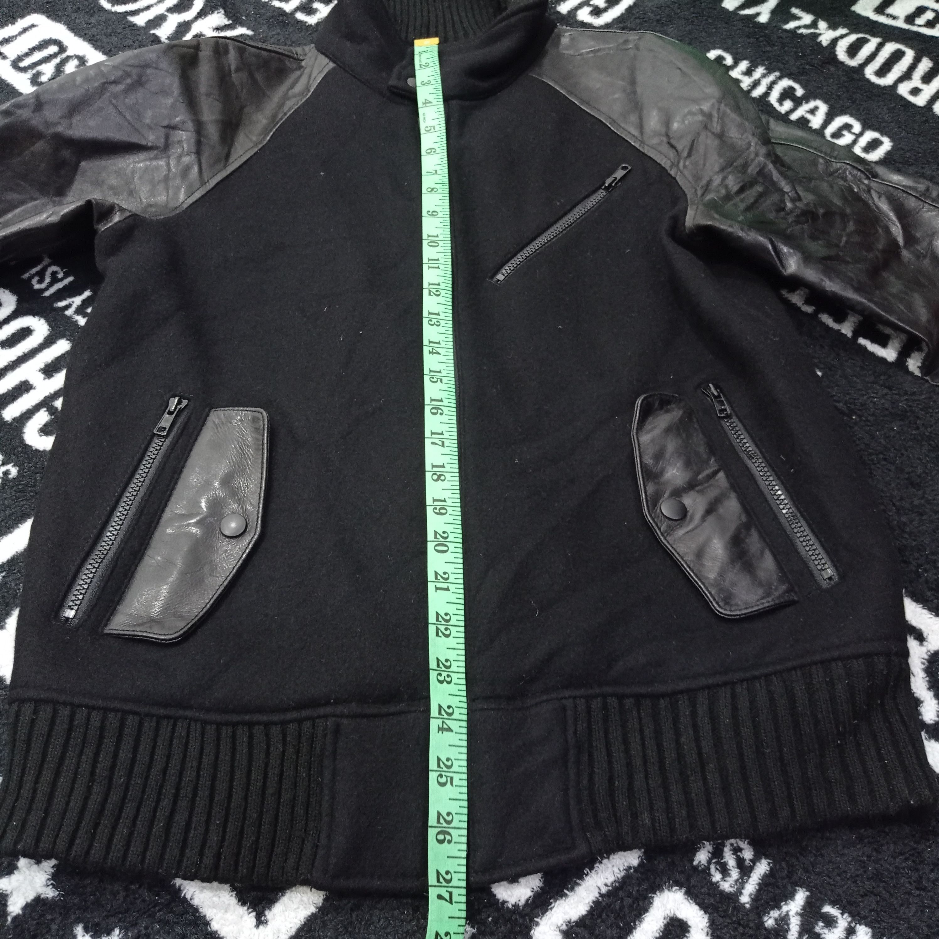 Japanese Brand BOMBER ACOUSTIC LEATHER JAKCET Size US M / EU 48-50 / 2 - 11 Thumbnail