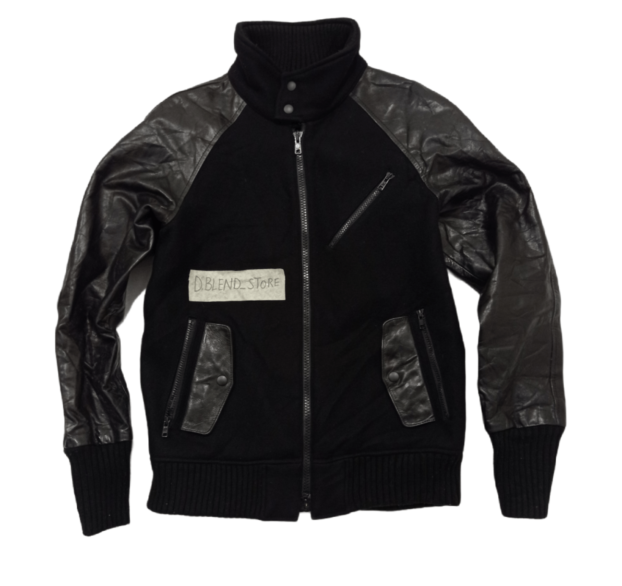 Japanese Brand BOMBER ACOUSTIC LEATHER JAKCET Size US M / EU 48-50 / 2 - 1 Thumbnail