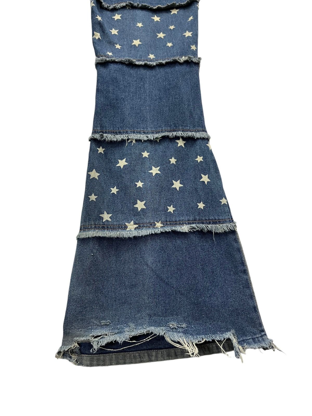 Japanese Brand FYE🔥FOXY Patches Hagi Patchwork Hysteric Star Design Flare Size US 29 - 10 Thumbnail