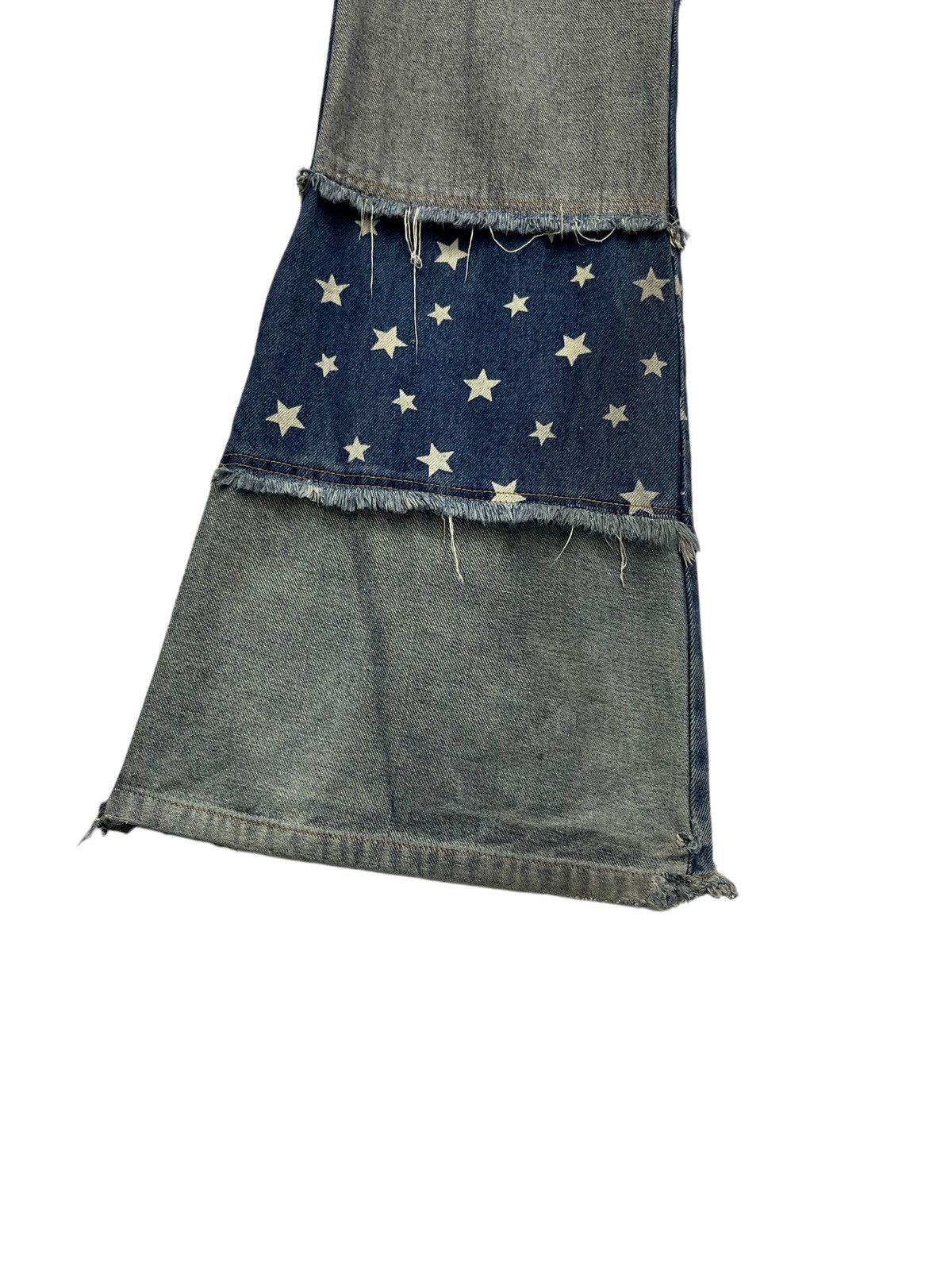 Japanese Brand FYE🔥FOXY Patches Hagi Patchwork Hysteric Star Design Flare Size US 29 - 6 Thumbnail