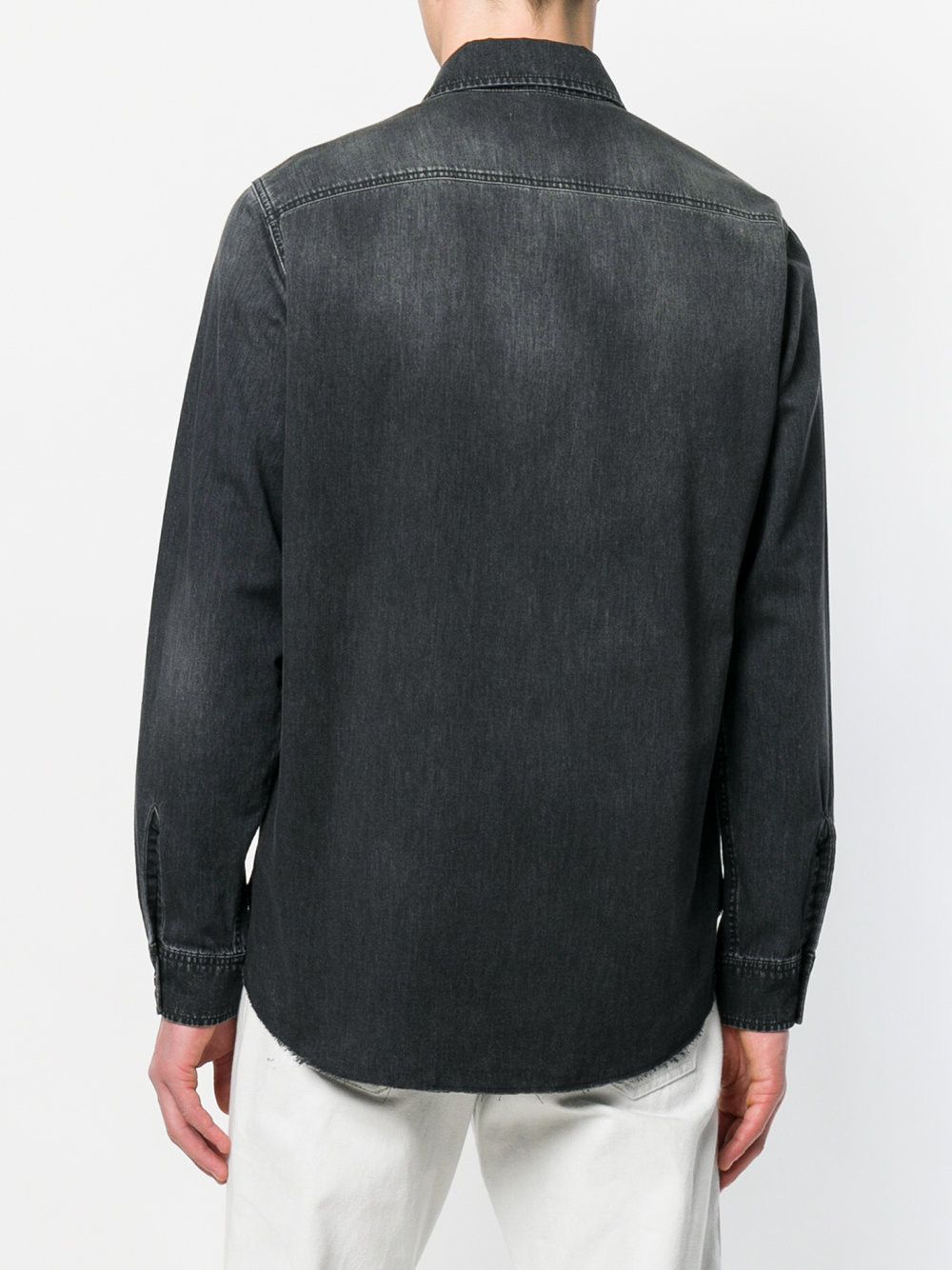 Saint Laurent Paris Saint Laurent Army Stamp Denim Shirt - Vintage Black Size US M / EU 48-50 / 2 - 3 Thumbnail