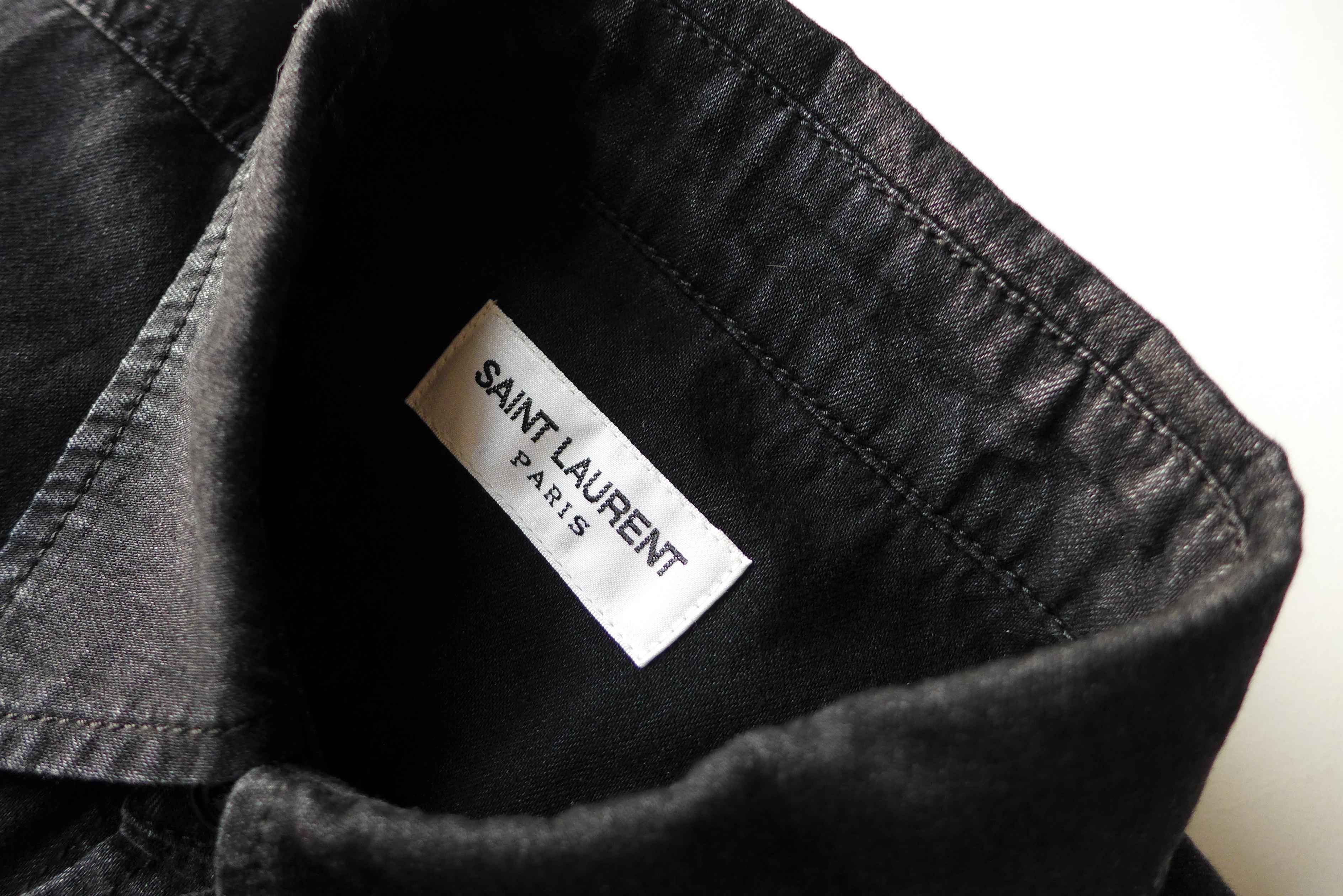 Saint Laurent Paris Saint Laurent Army Stamp Denim Shirt - Vintage Black Size US M / EU 48-50 / 2 - 6 Thumbnail