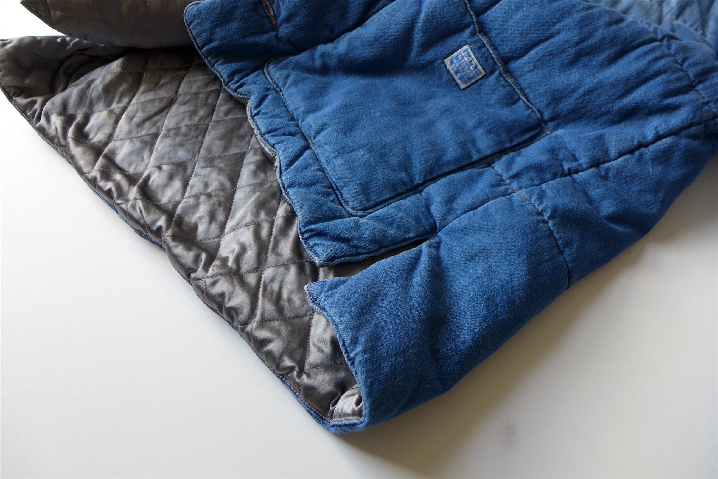 Kapital Kapital Quilted Samu Blouson - 8oz Washed Indigo Denim Size US XL / EU 56 / 4 - 14 Thumbnail