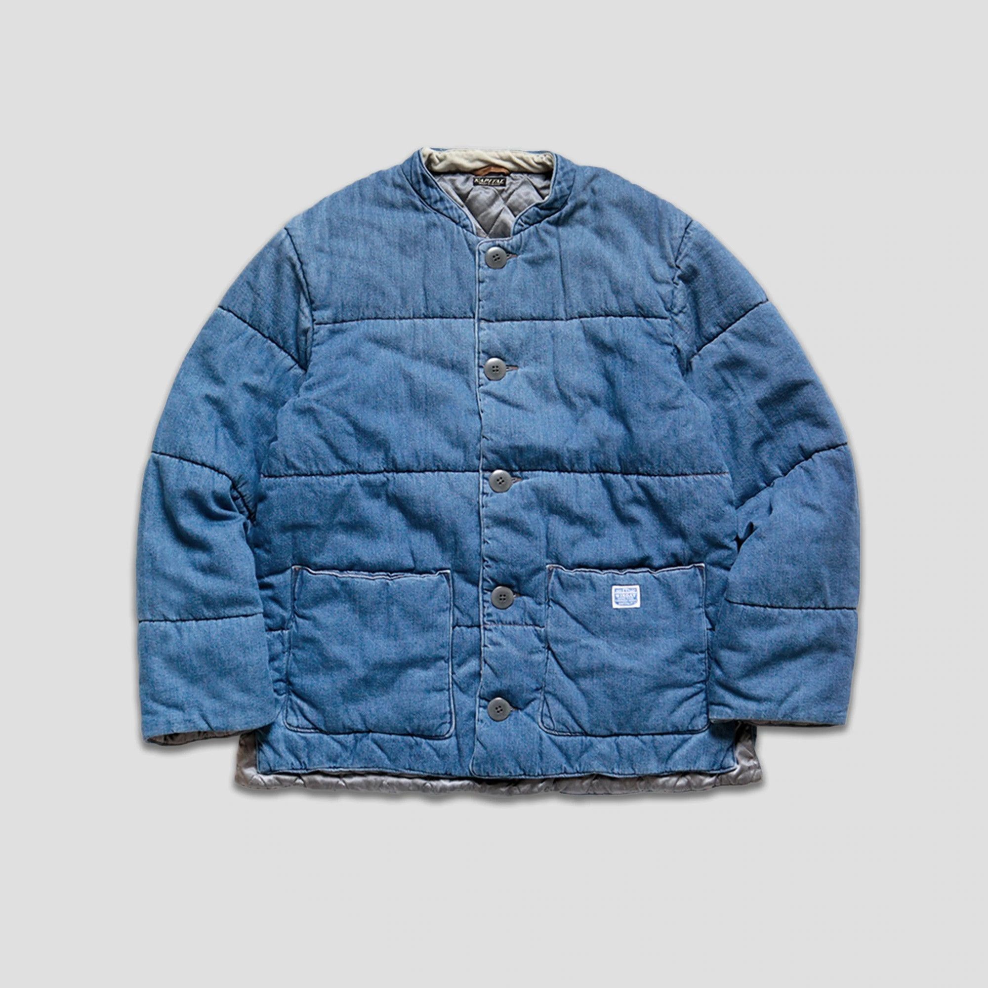 Kapital Kapital Quilted Samu Blouson - 8oz Washed Indigo Denim Size US XL / EU 56 / 4 - 4 Thumbnail