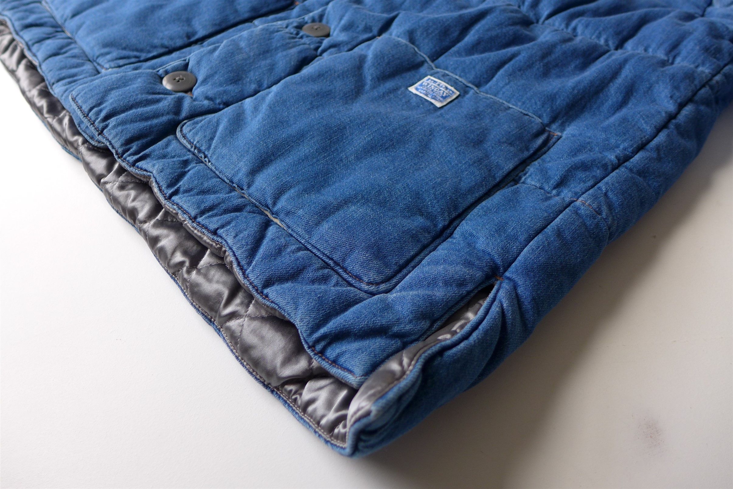 Kapital Kapital Quilted Samu Blouson - 8oz Washed Indigo Denim Size US XL / EU 56 / 4 - 13 Thumbnail