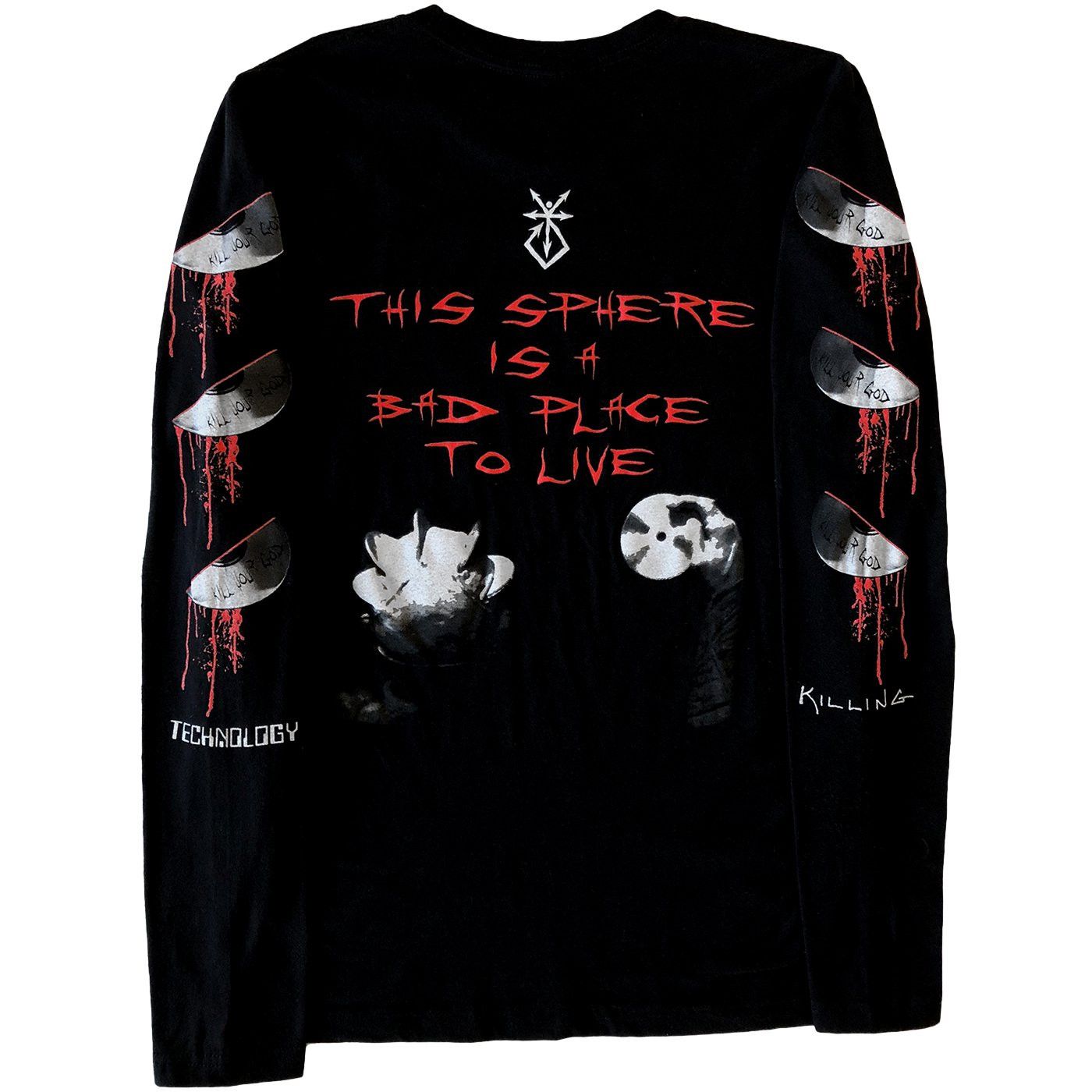 GOTHBOICLIQUE Kill Your God 'HELL ON EARTH' Long Sleeve T-Shirt Size US M / EU 48-50 / 2 - 2 Thumbnail