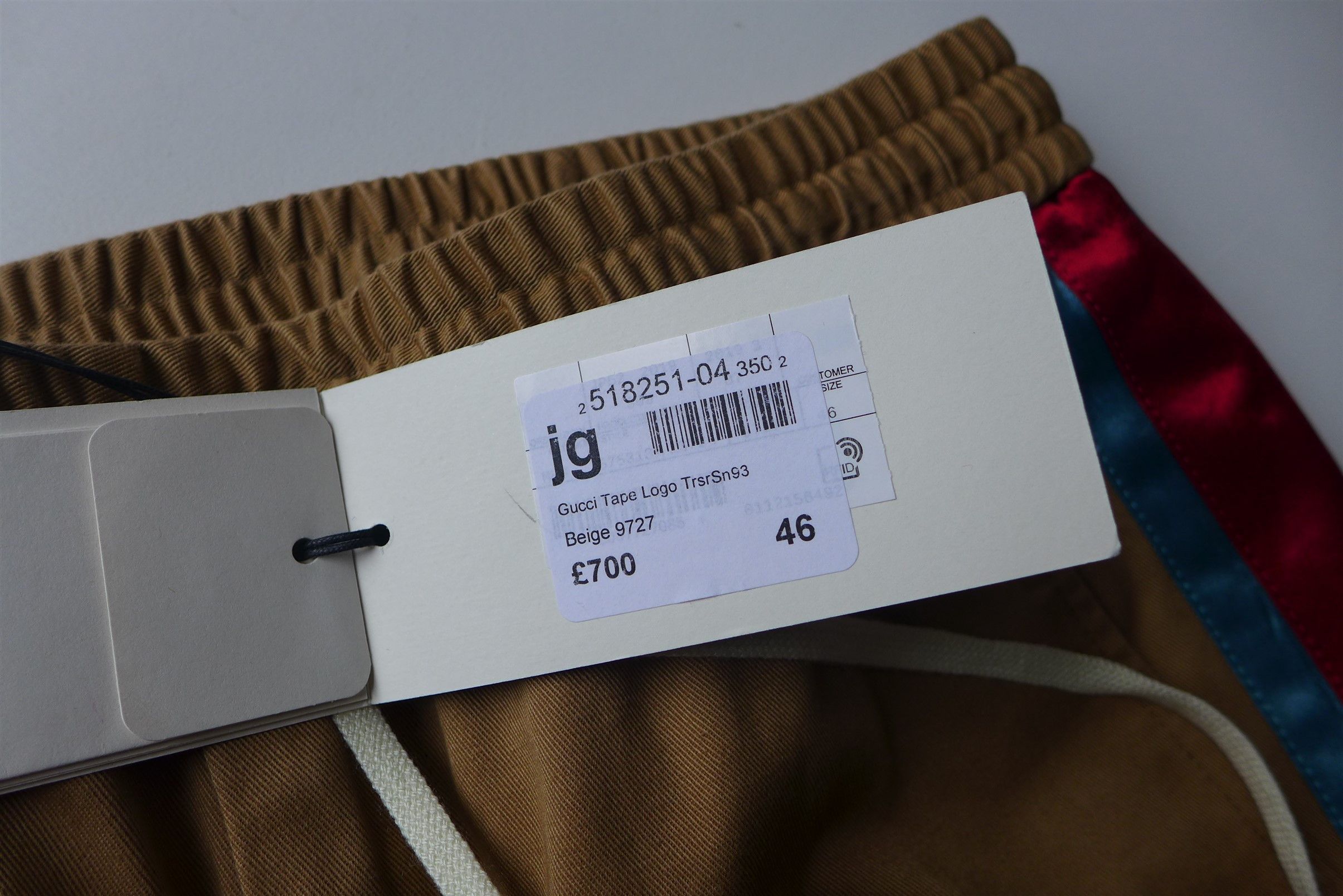 Gucci Gucci Taped Logo Chinos --- Tan Cotton Size US 30 / EU 46 - 10 Thumbnail