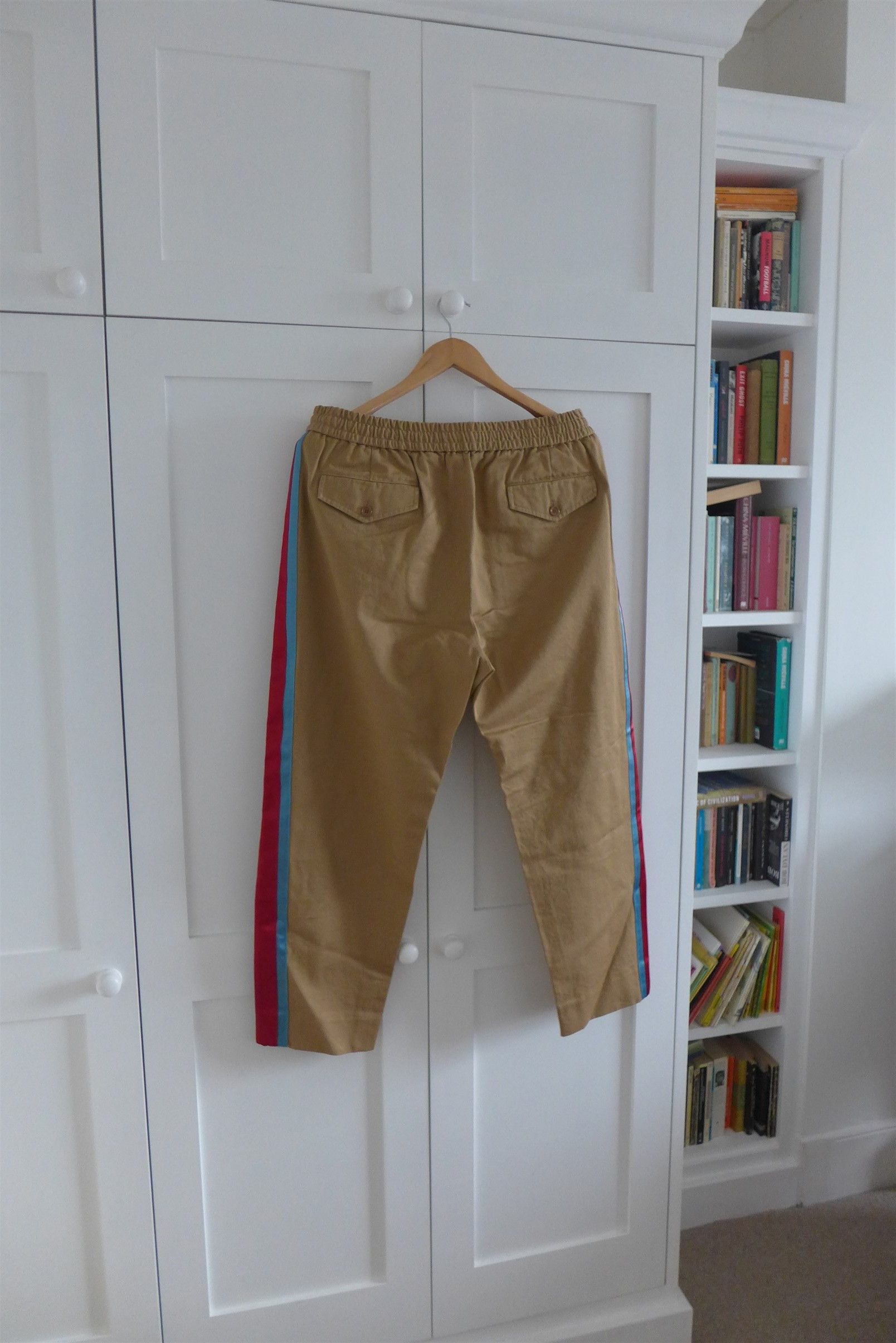 Gucci Gucci Taped Logo Chinos --- Tan Cotton Size US 30 / EU 46 - 2 Thumbnail