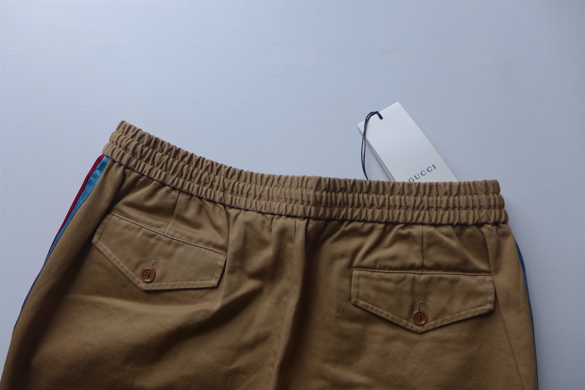 Gucci Gucci Taped Logo Chinos --- Tan Cotton Size US 32 / EU 48 - 10 Thumbnail