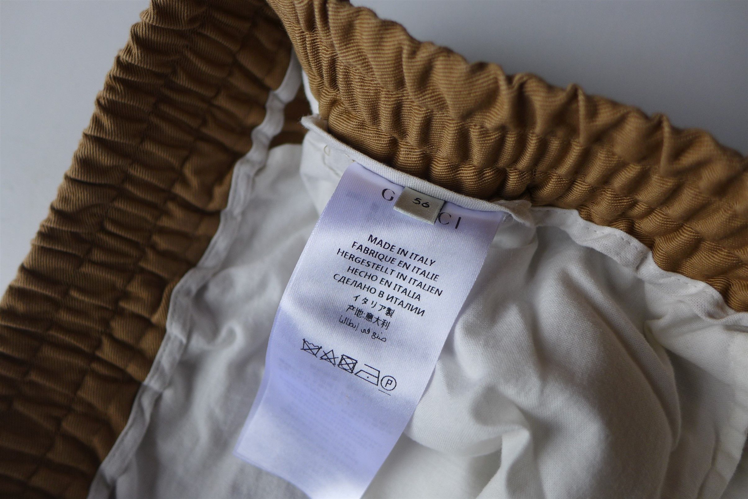 Gucci Gucci Taped Logo Chinos - Tan Cotton Size US 40 / EU 56 - 11 Thumbnail