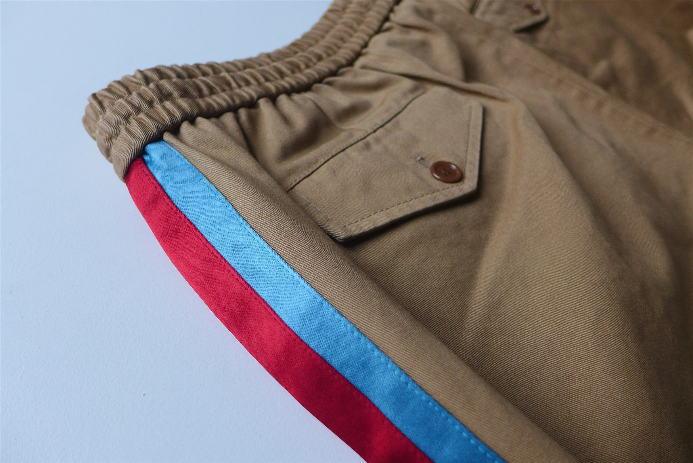 Gucci Gucci Taped Logo Chinos - Tan Cotton Size US 40 / EU 56 - 7 Thumbnail