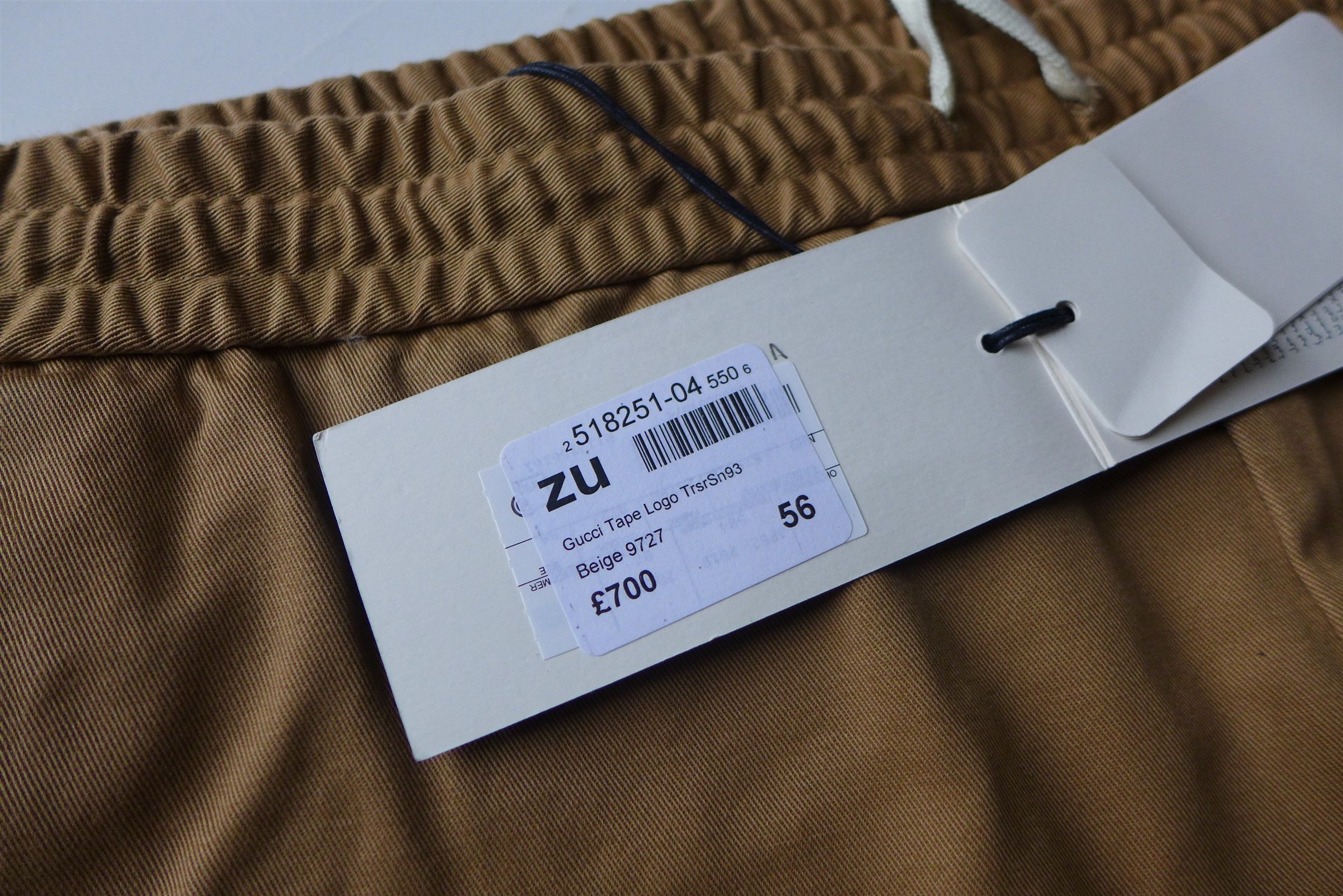 Gucci Gucci Taped Logo Chinos - Tan Cotton Size US 40 / EU 56 - 10 Thumbnail