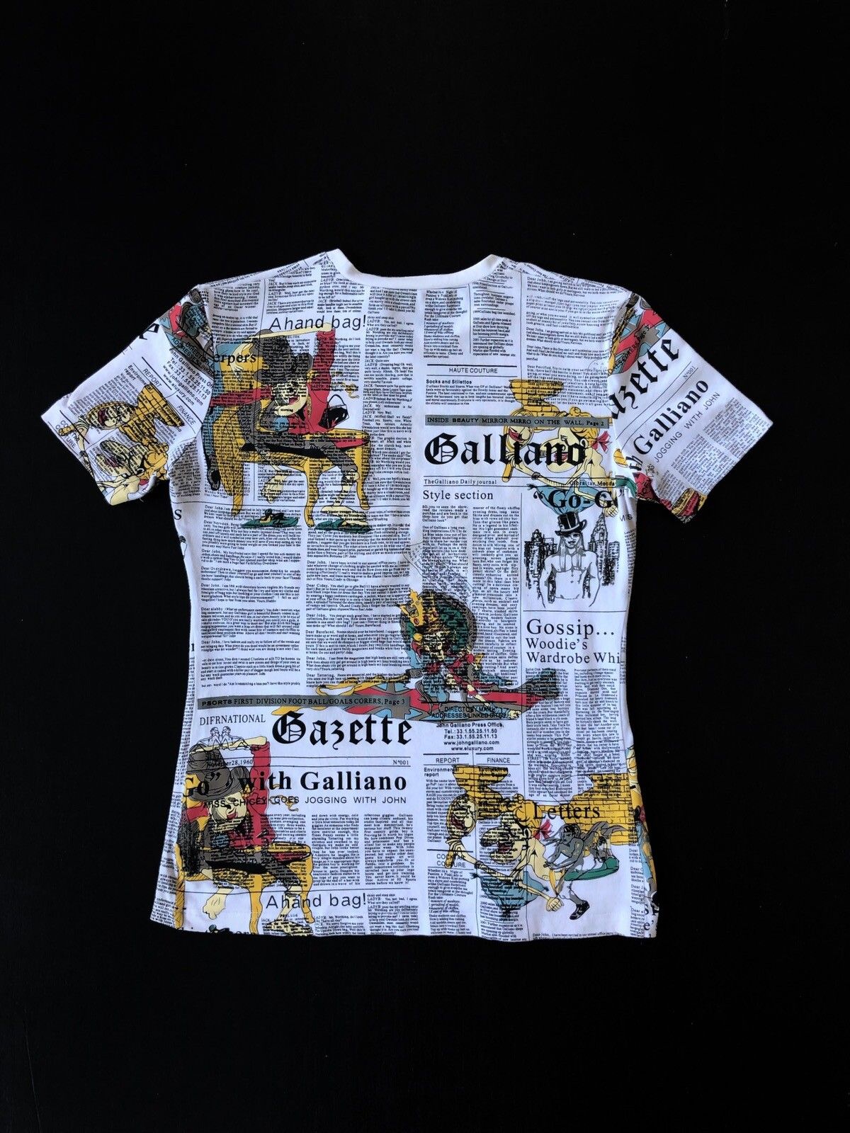 Archival Clothing DOPE🔥John Galliano Beauty Tabloid Newspaper Shirt Size US S / EU 44-46 / 1 - 7 Thumbnail