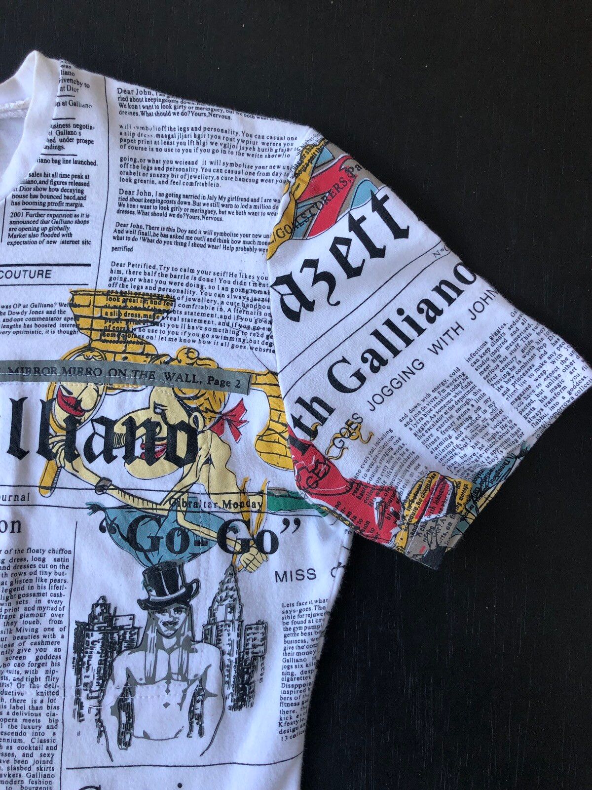 Archival Clothing DOPE🔥John Galliano Beauty Tabloid Newspaper Shirt Size US S / EU 44-46 / 1 - 4 Thumbnail
