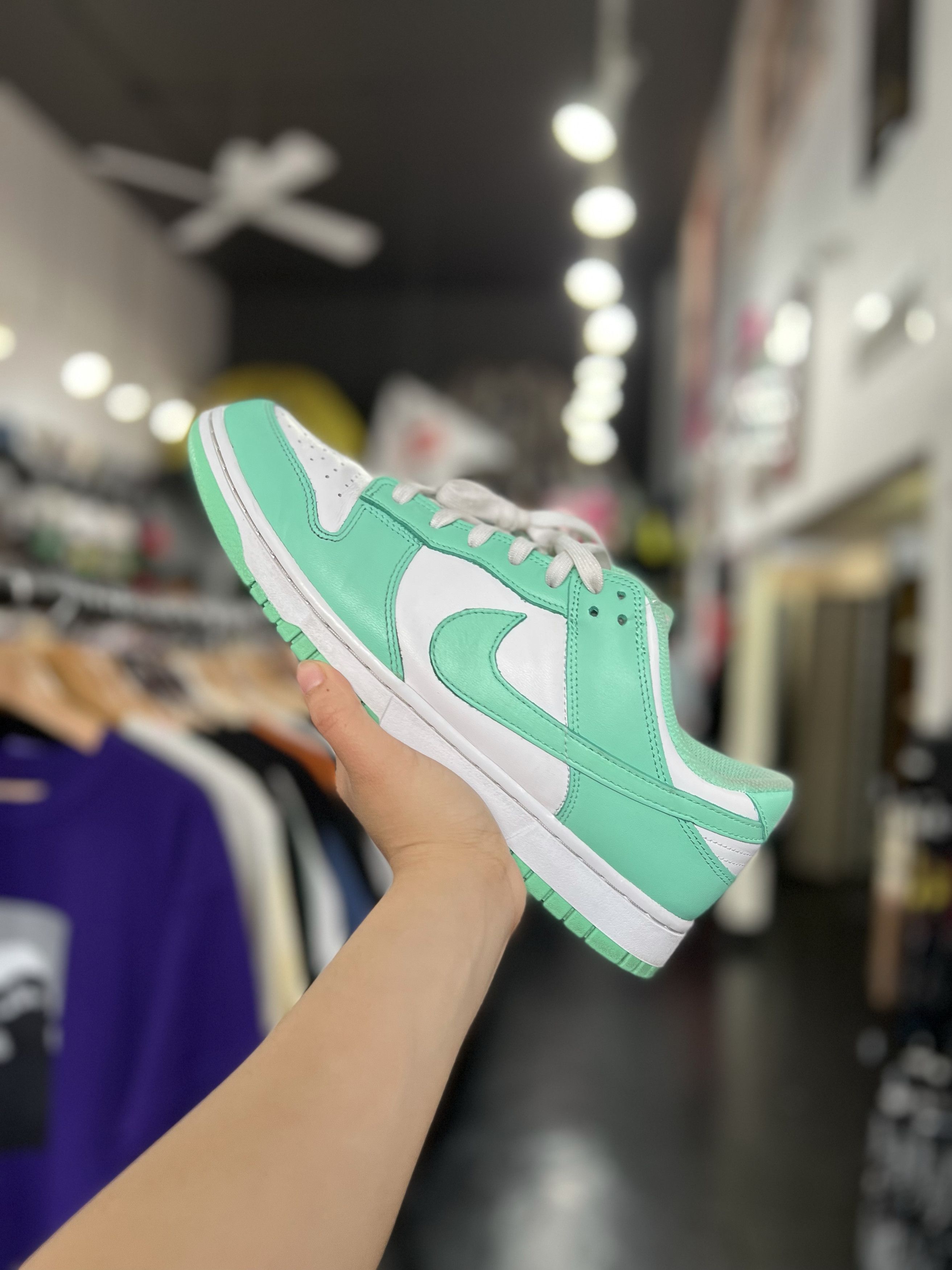 image of Nike Dunk Glow Green Sz. 11.5W/10M Shoes, Men's