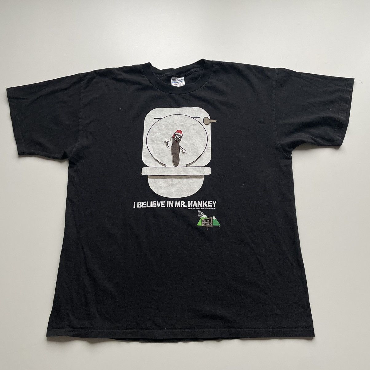 Vintage Vintage 1990s South Park Mr. Hanky Graphic T Shirt XL Rare Size US XL / EU 56 / 4 - 1 Thumbnail