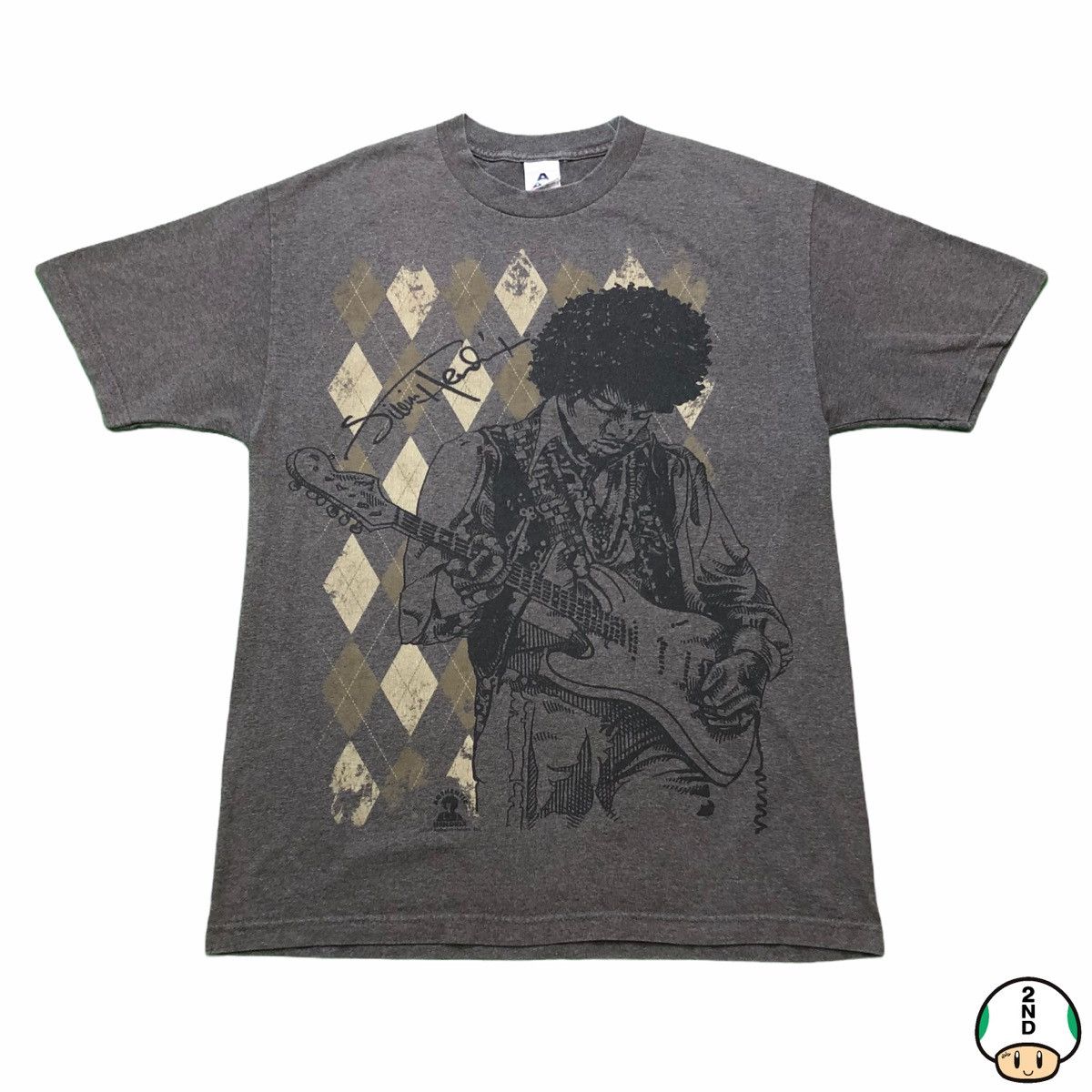 Band Tees Vintage 2007 Jimi Hendrix T Shirt Fade Graphic Rock Band Tee Size US L / EU 52-54 / 3 - 1 Thumbnail