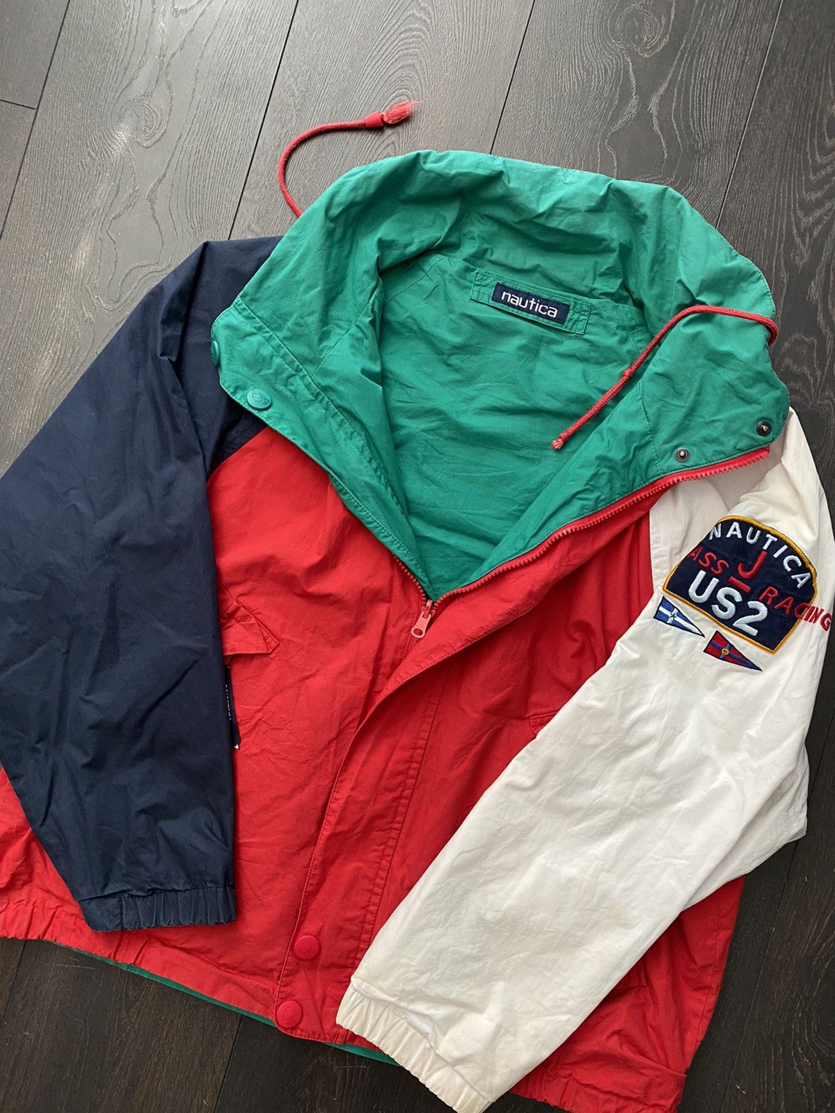 Vintage 90's Nautica Reversible Lightweight Jacket