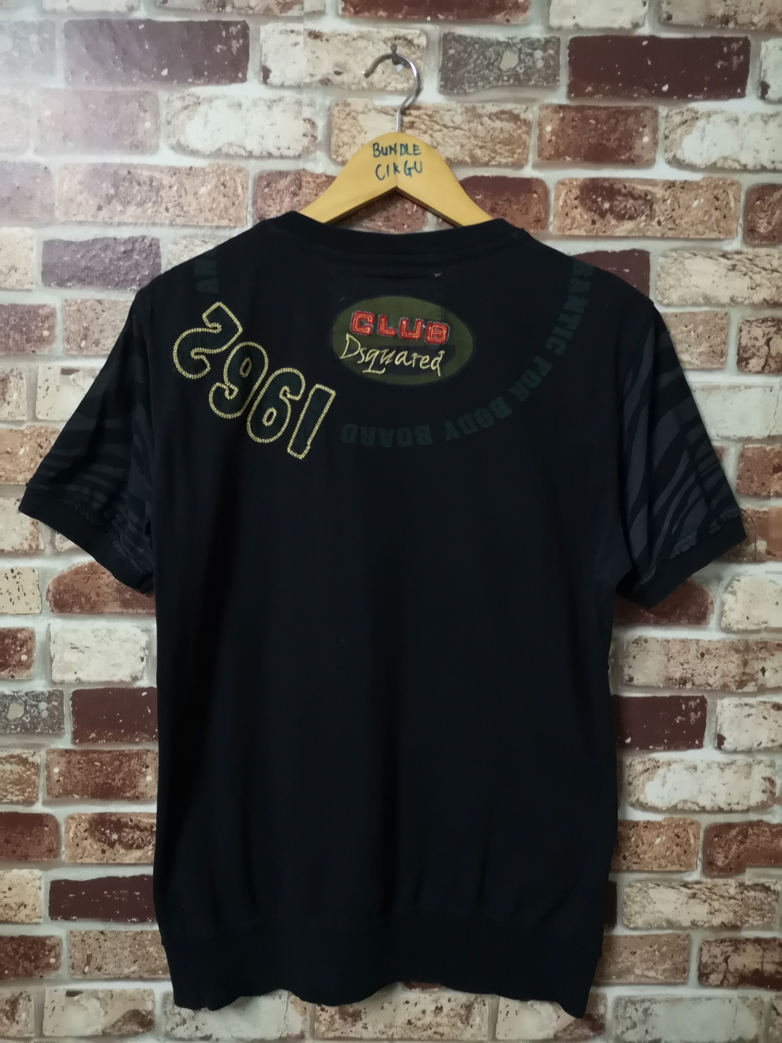 Designer × Dsquared2 DSQUARED EMBROIDERY LOGO TEE Size US XL / EU 56 / 4 - 5 Thumbnail
