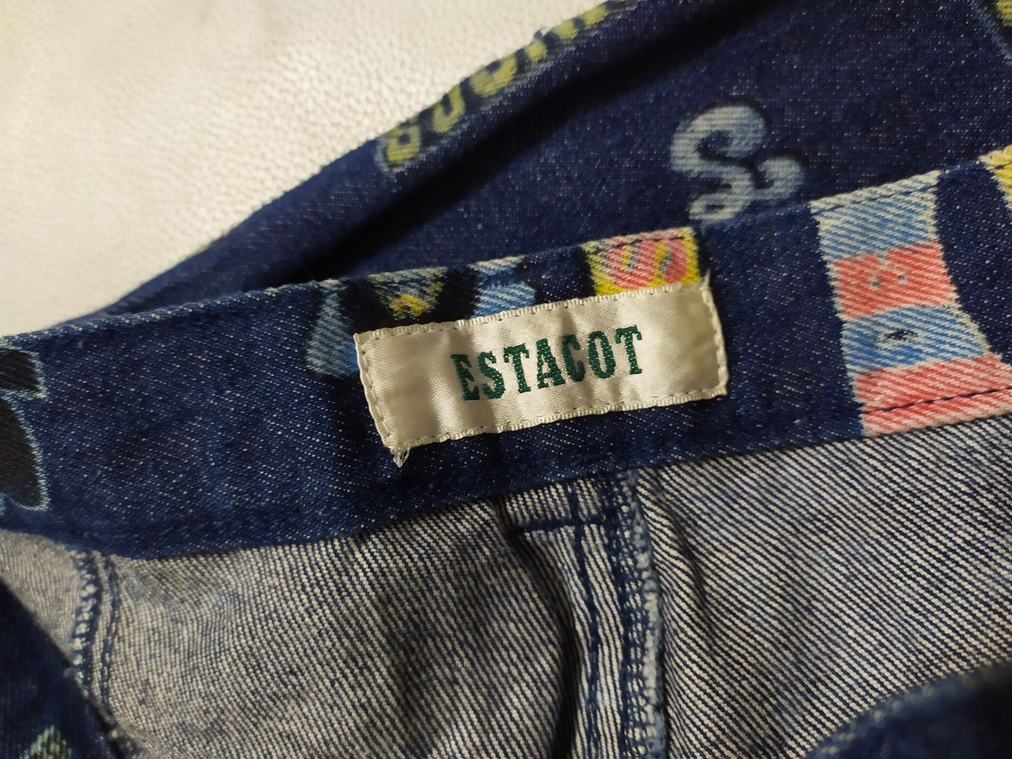 Japanese Brand 🔥Estacot Fullprint Art Bootcut Denim Jeans Pants Size 26" / US 2 / IT 38 - 9 Thumbnail
