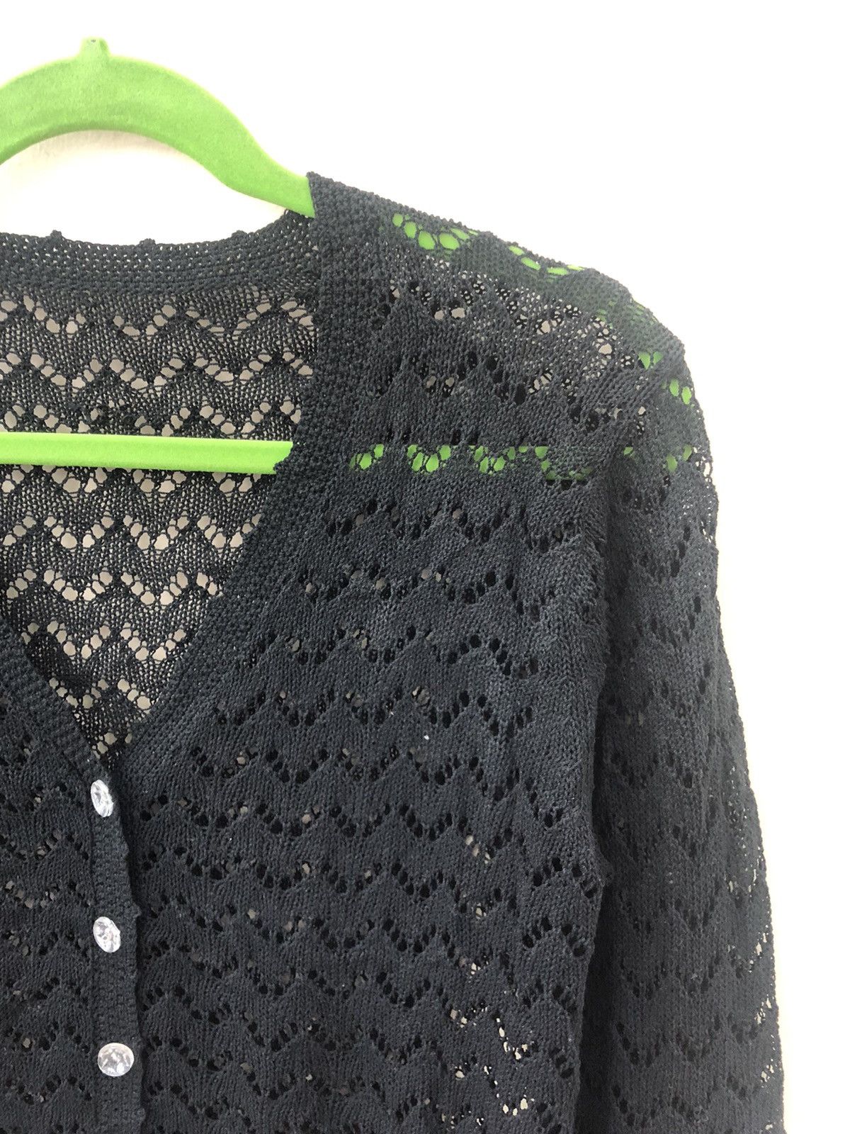 Japanese Brand Unbrand Mesh Cardigan size S Size US S / EU 44-46 / 1 - 3 Thumbnail