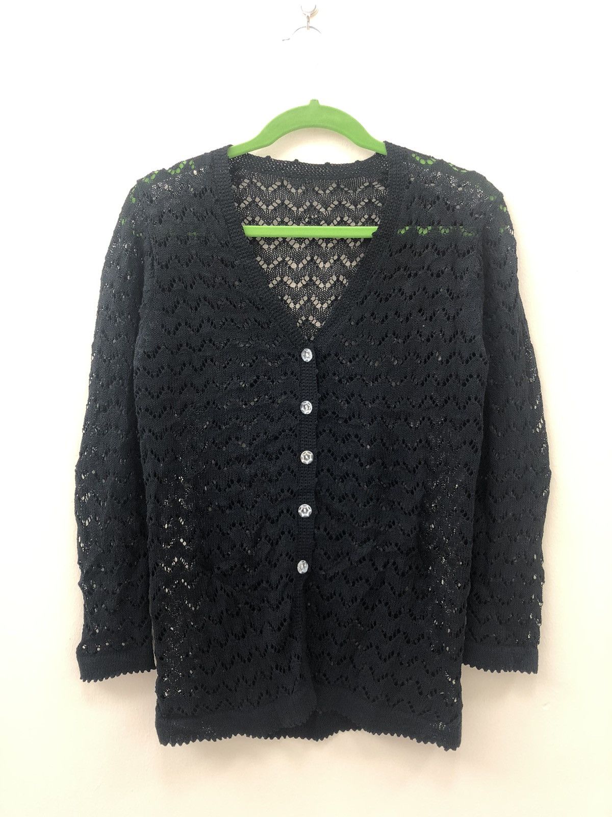 Japanese Brand Unbrand Mesh Cardigan size S Size US S / EU 44-46 / 1 - 1 Thumbnail