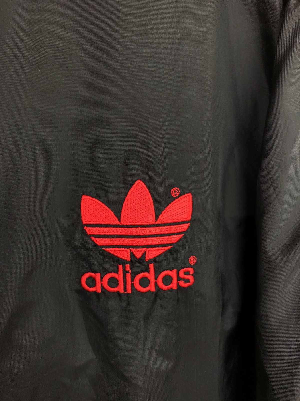 Adidas DOPE🔥OG Adidas Big Logo Nylon Drawstring Parkas Size US L / EU 52-54 / 3 - 6 Thumbnail