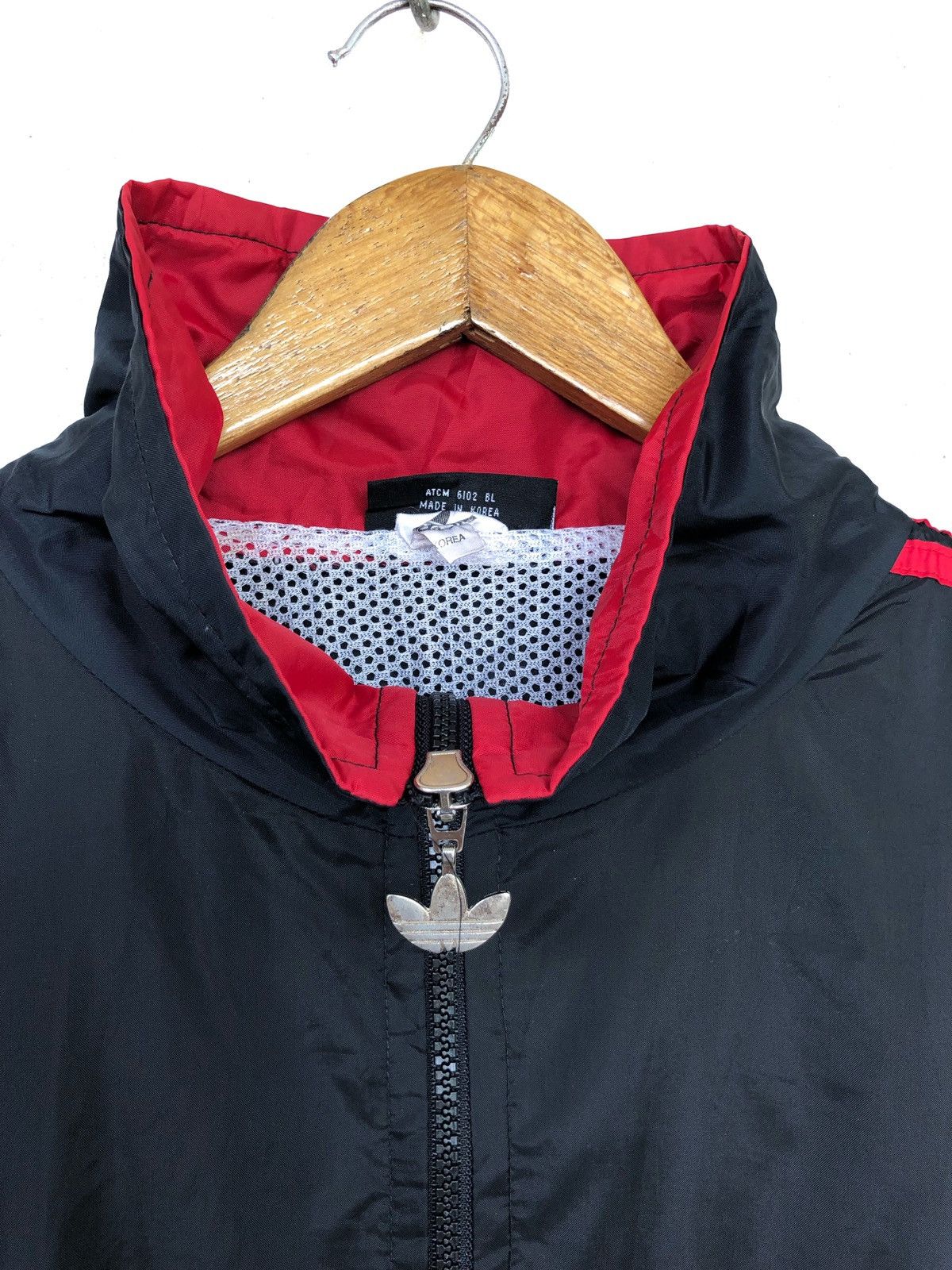 Adidas DOPE🔥OG Adidas Big Logo Nylon Drawstring Parkas Size US L / EU 52-54 / 3 - 4 Thumbnail