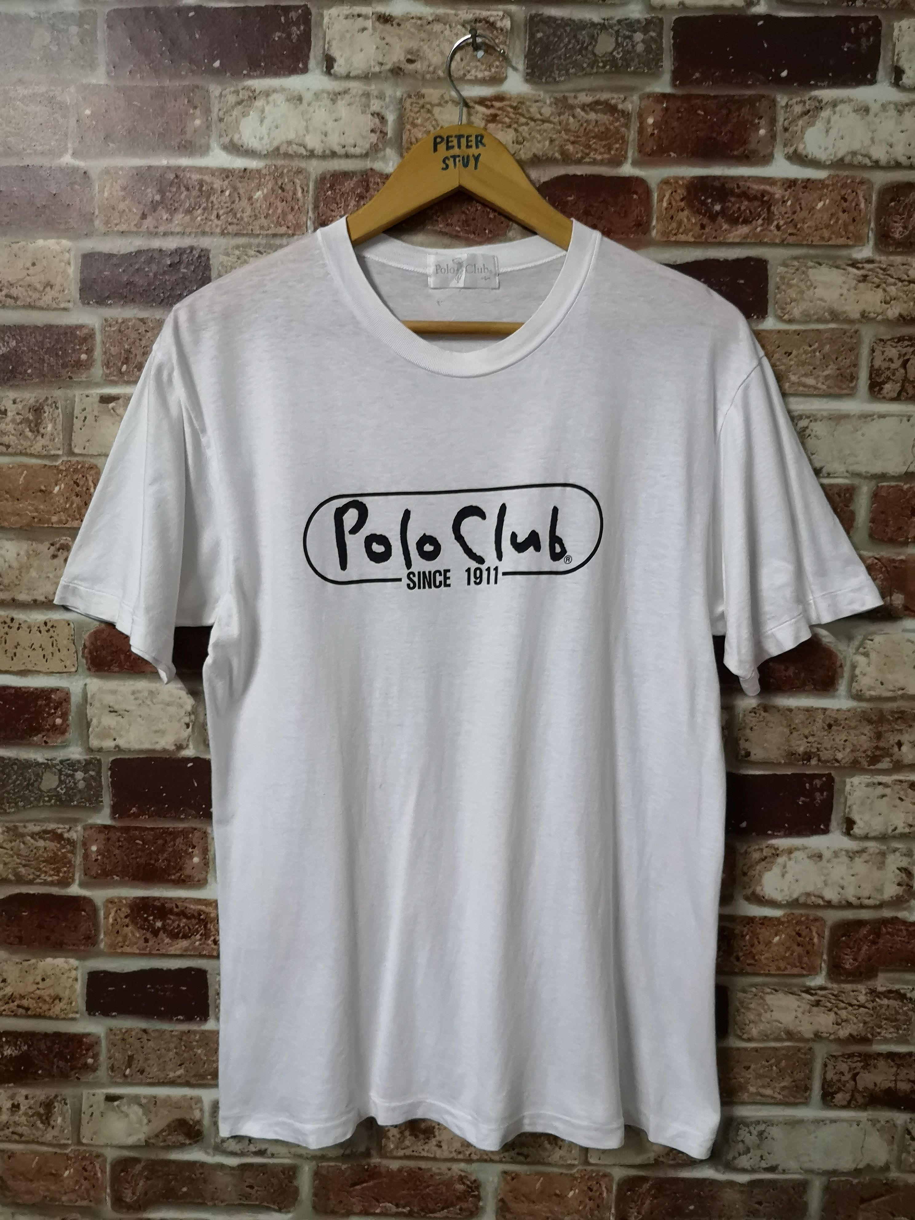 Polo Ralph Lauren × Vintage Vintage Big Logo Polo Club Tee Size US L / EU 52-54 / 3 - 1 Thumbnail