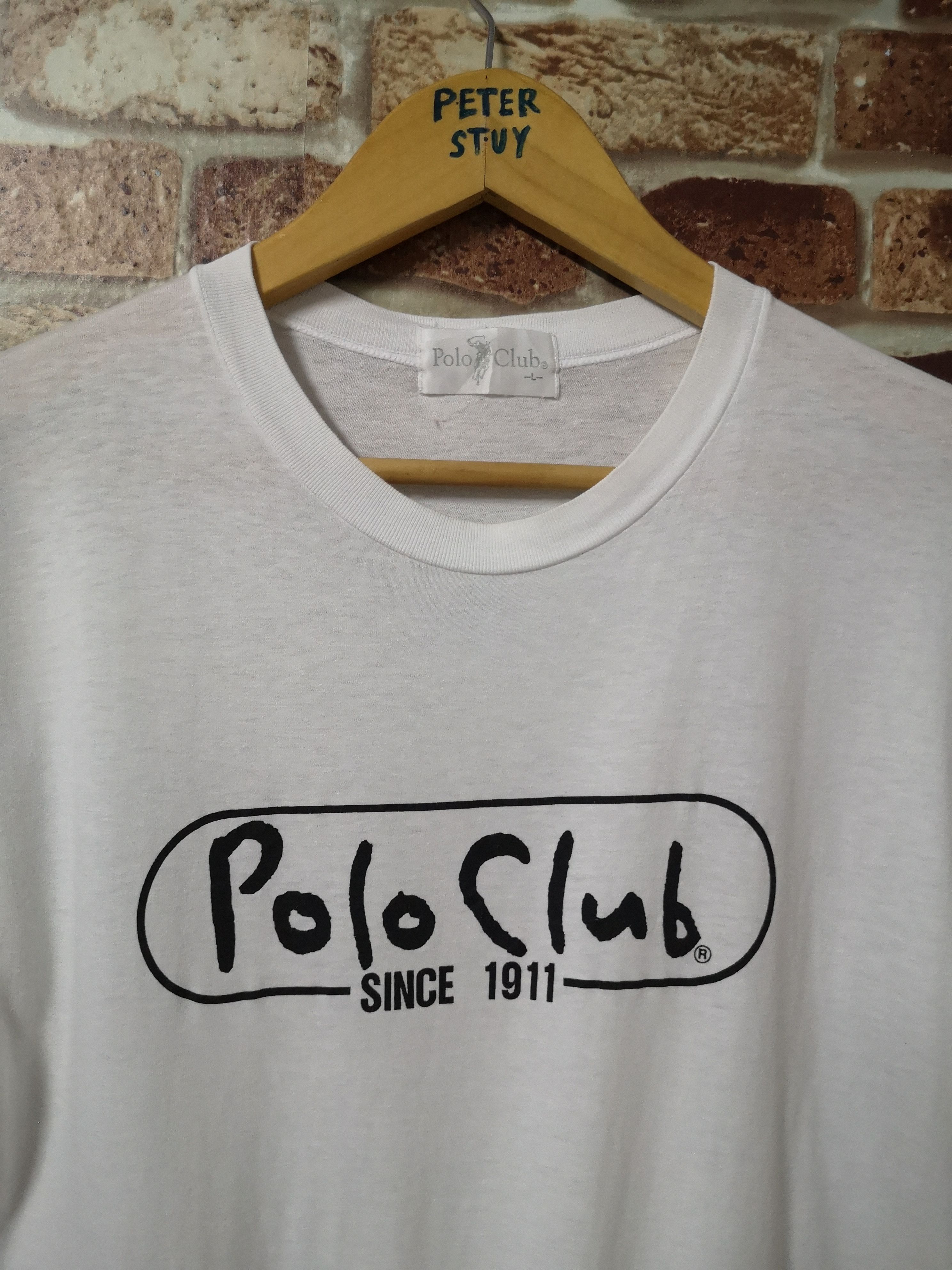 Polo Ralph Lauren × Vintage Vintage Big Logo Polo Club Tee Size US L / EU 52-54 / 3 - 2 Thumbnail