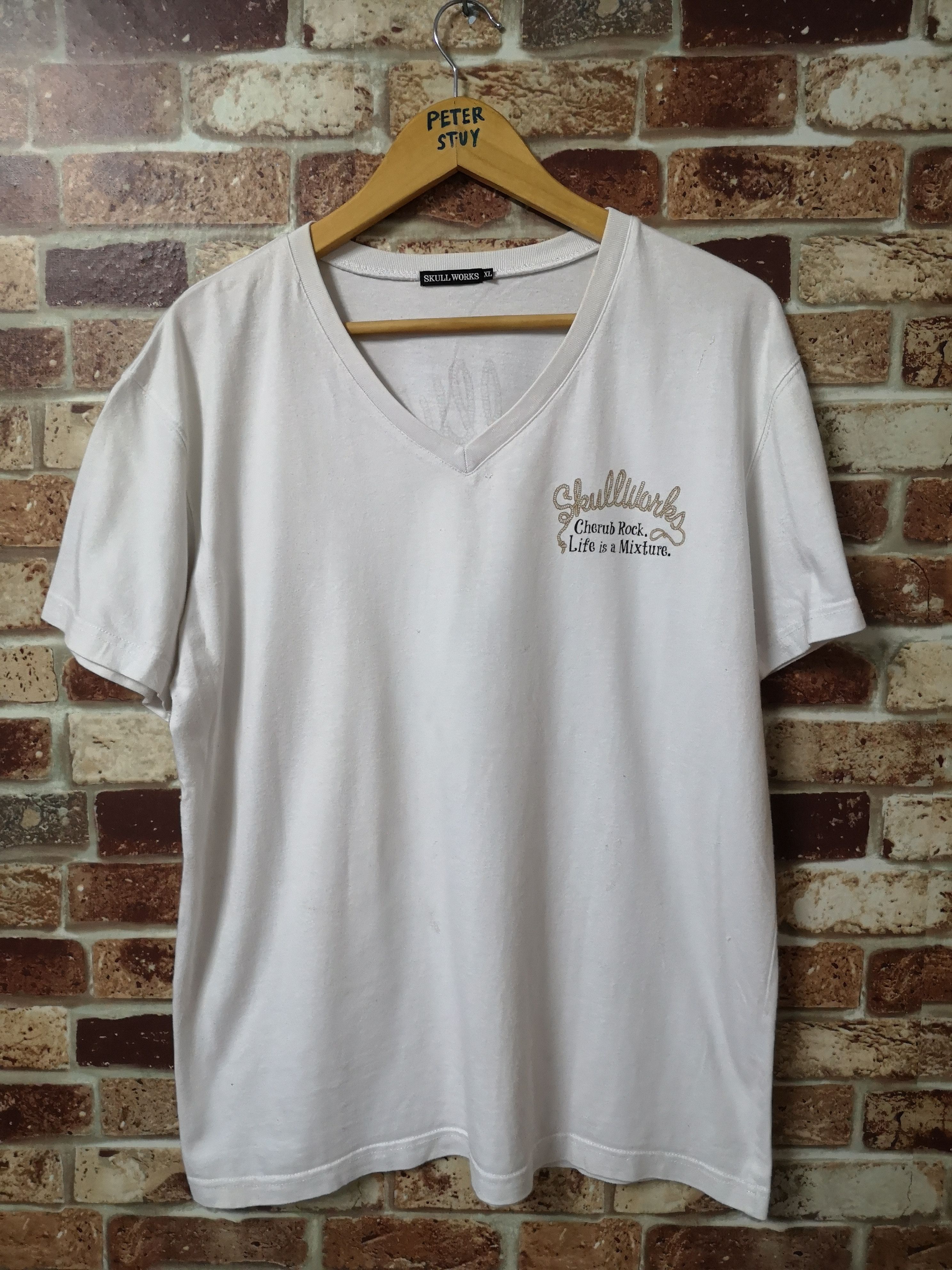 Japanese Brand × Vintage "CHERUB ROCK LIFE IS A MIXTURE" by BY SKULL WORKS Size US XL / EU 56 / 4 - 3 Thumbnail